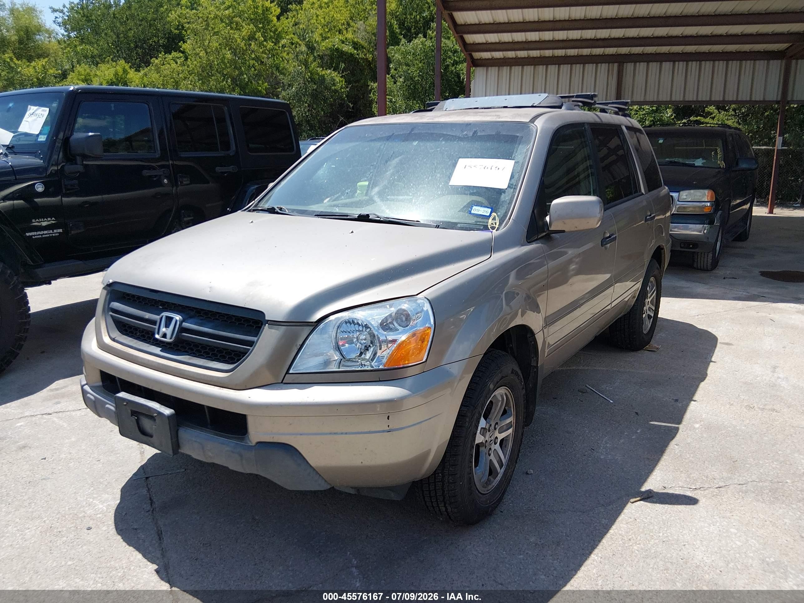 2004 Honda Pilot Ex Gold vin: 2HKYF18434H588600