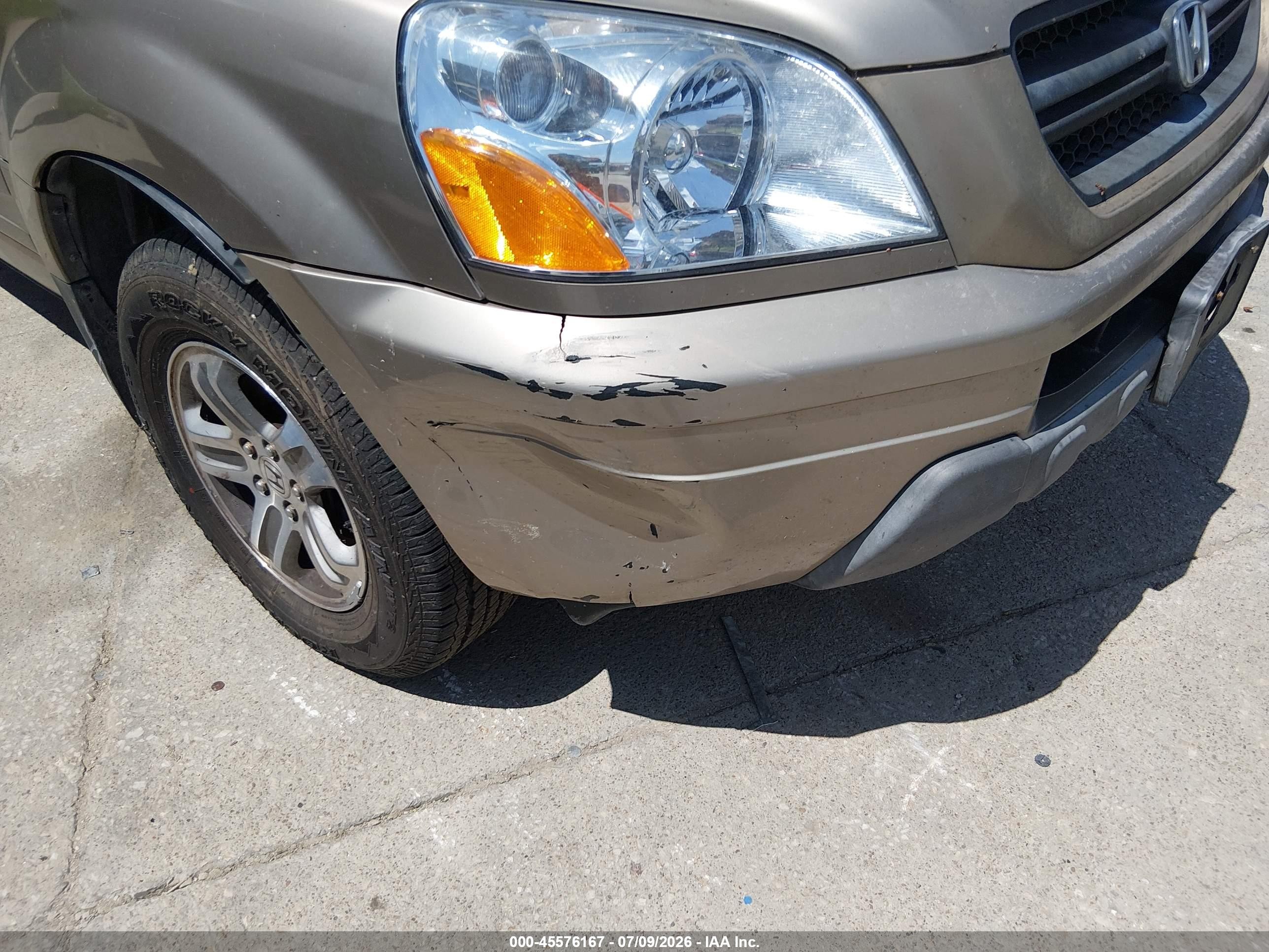 2004 Honda Pilot Ex Gold vin: 2HKYF18434H588600