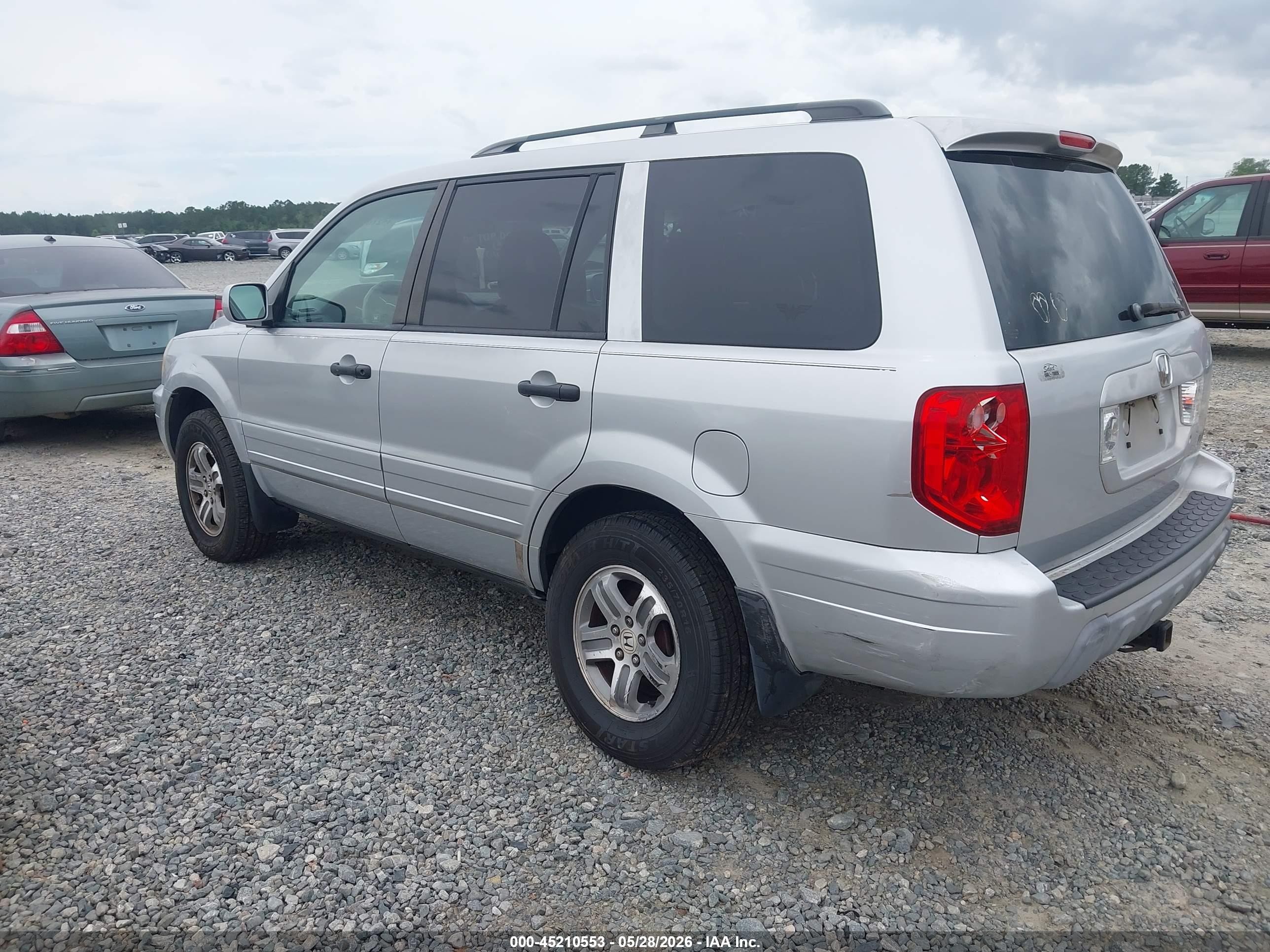 2004 Honda Pilot Ex Silver vin: 2HKYF18434H590475