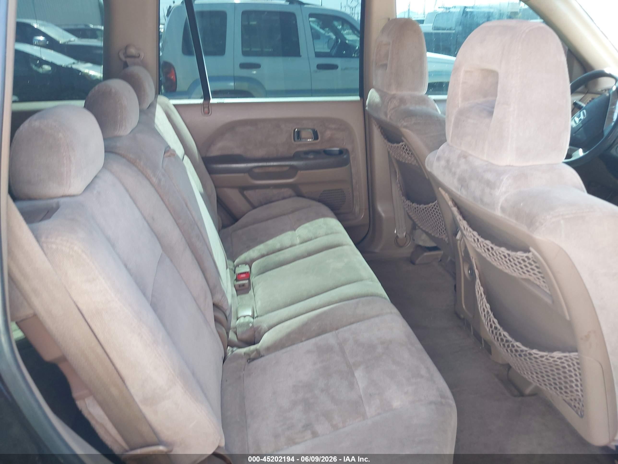2005 Honda Pilot Ex Черный vin: 2HKYF18435H511601