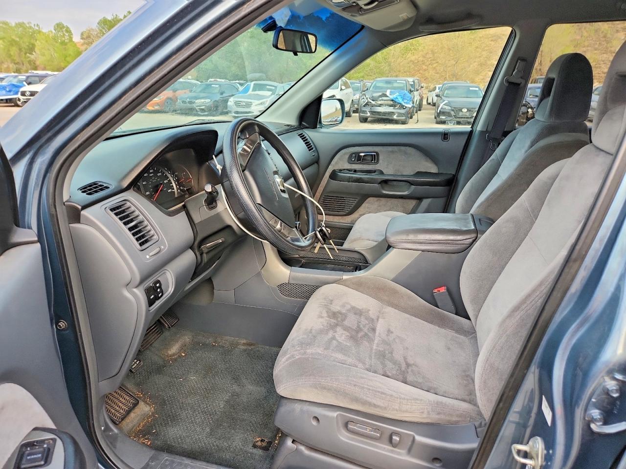 2005 Honda Pilot Ex Синий vin: 2HKYF18435H529323