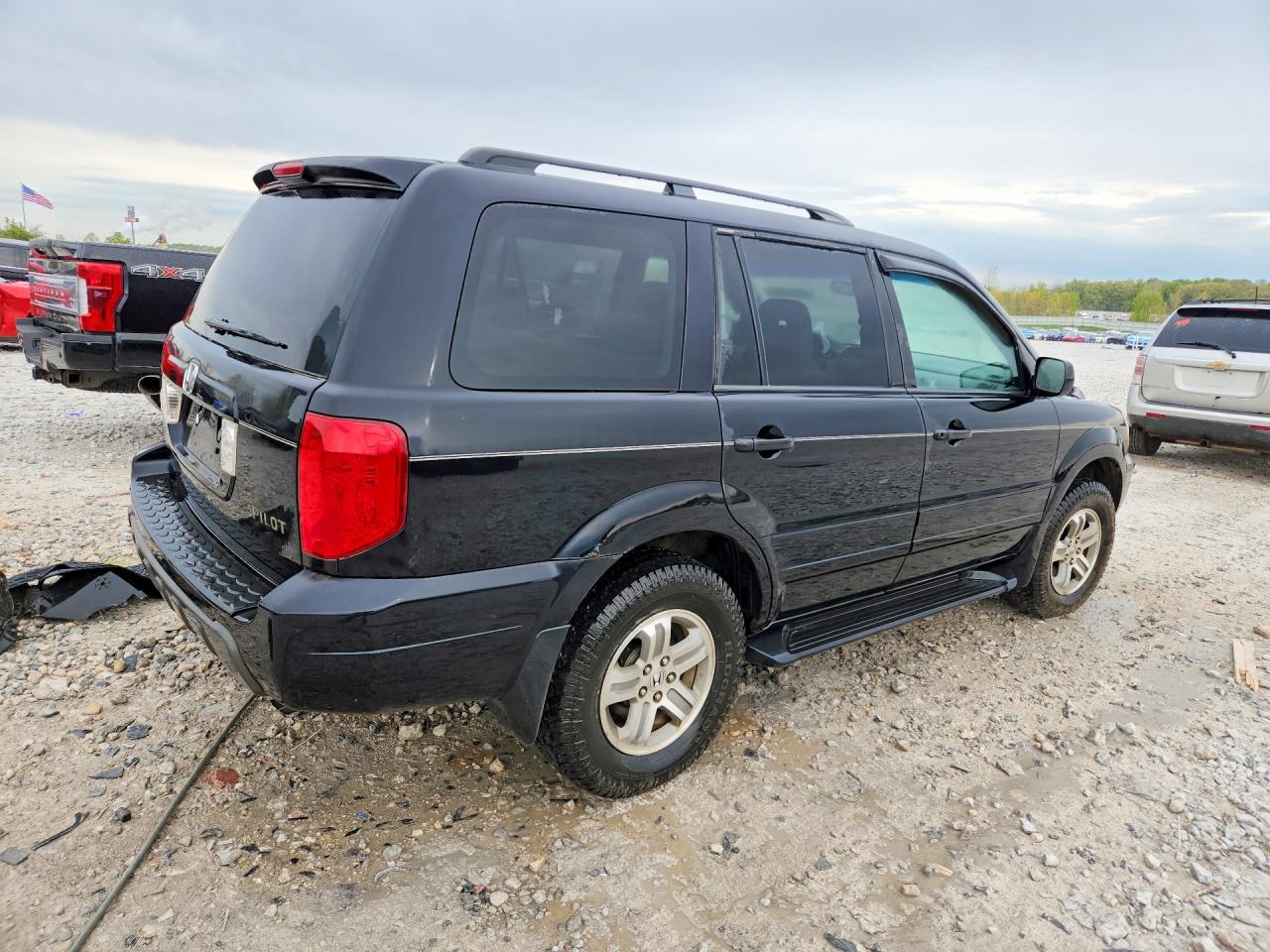 2005 Honda Pilot Ex Black vin: 2HKYF18435H538720