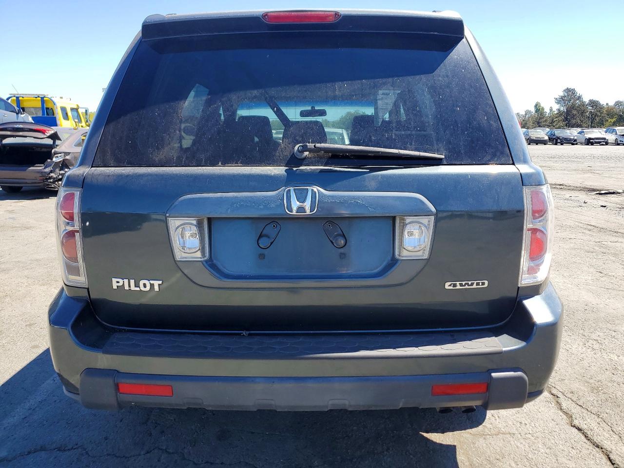 2006 Honda Pilot Ex Gray vin: 2HKYF18436H526374