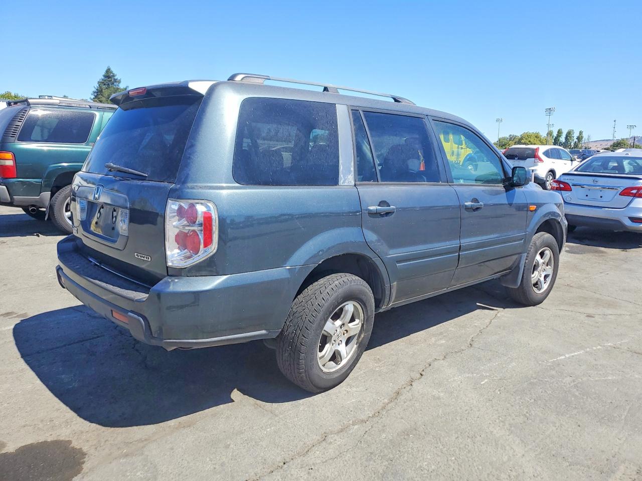 2006 Honda Pilot Ex Gray vin: 2HKYF18436H526374