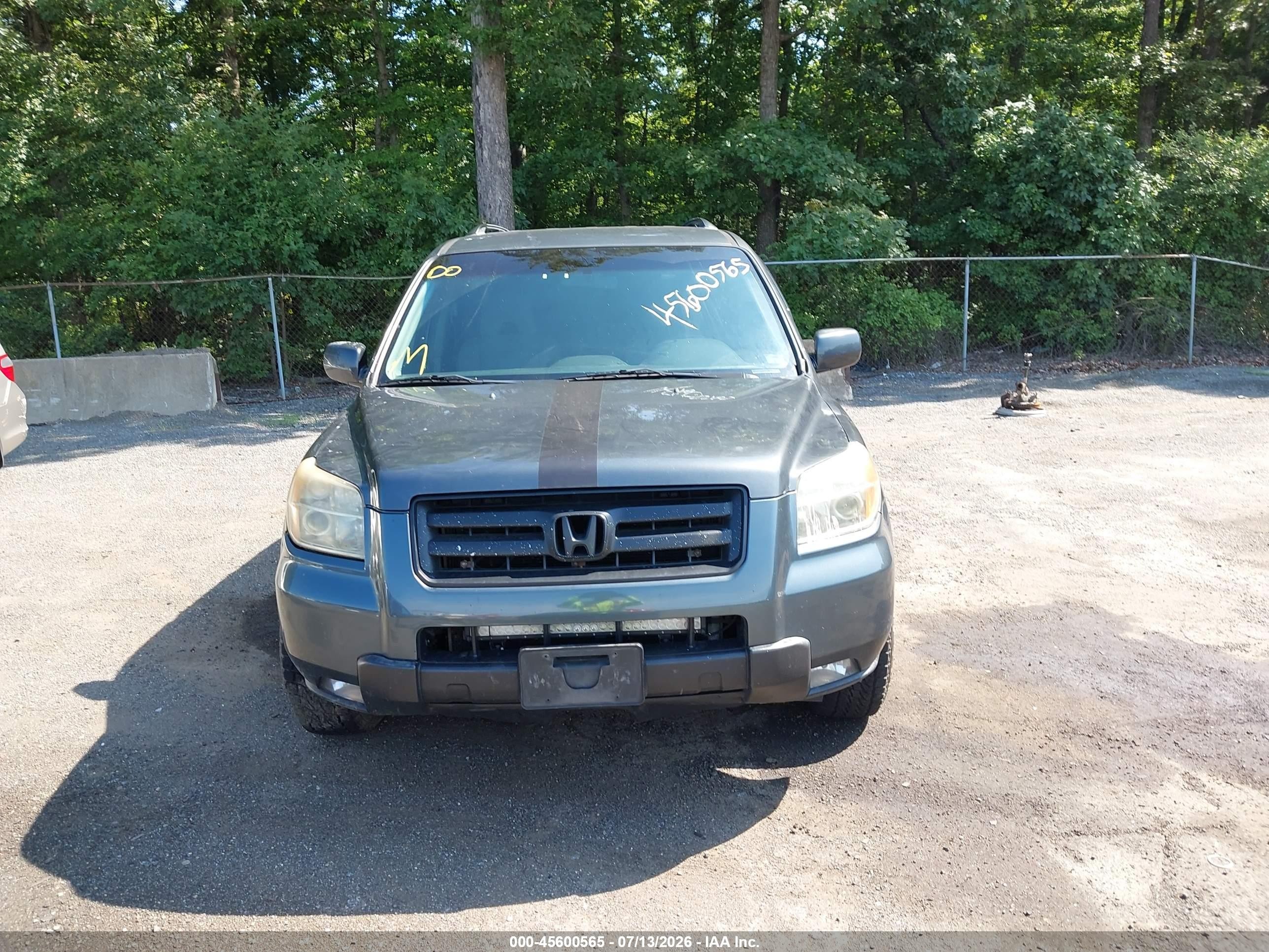 2006 Honda Pilot Ex Gray vin: 2HKYF18436H546950