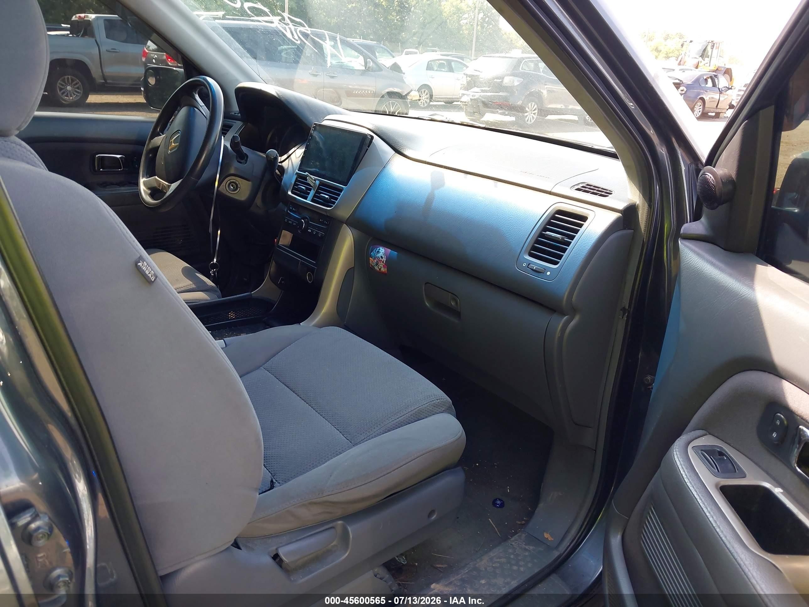 2006 Honda Pilot Ex Gray vin: 2HKYF18436H546950