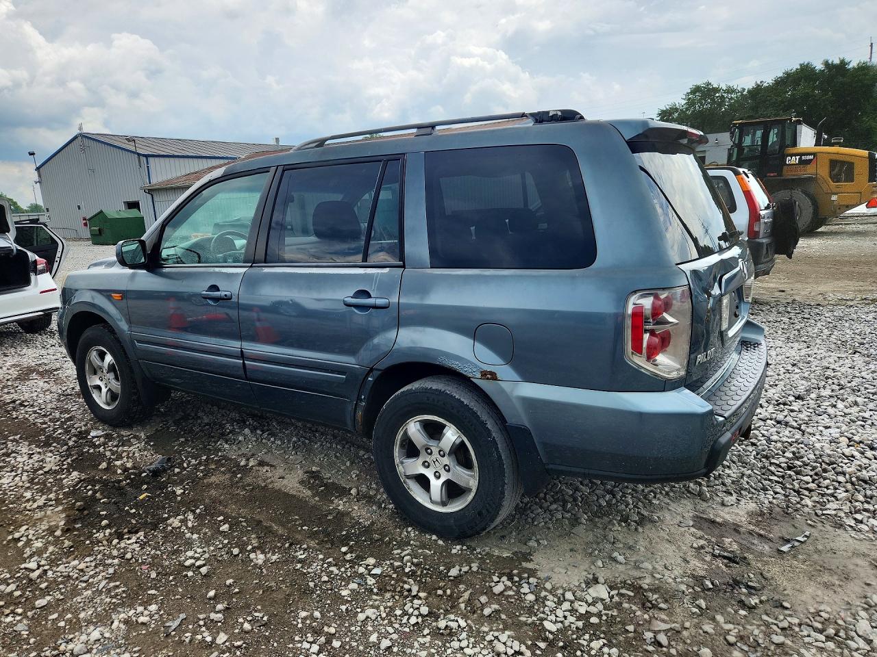 2007 Honda Pilot Ex Синий vin: 2HKYF18437H509897