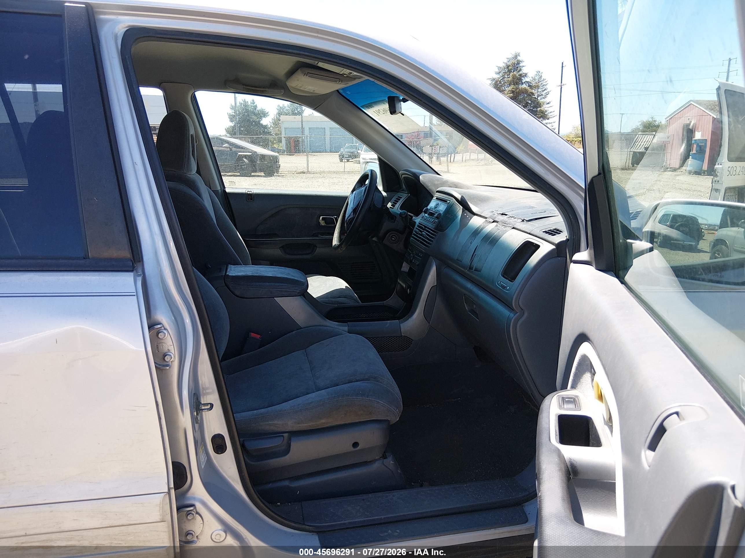 2003 Honda Pilot Ex Silver vin: 2HKYF18443H584831