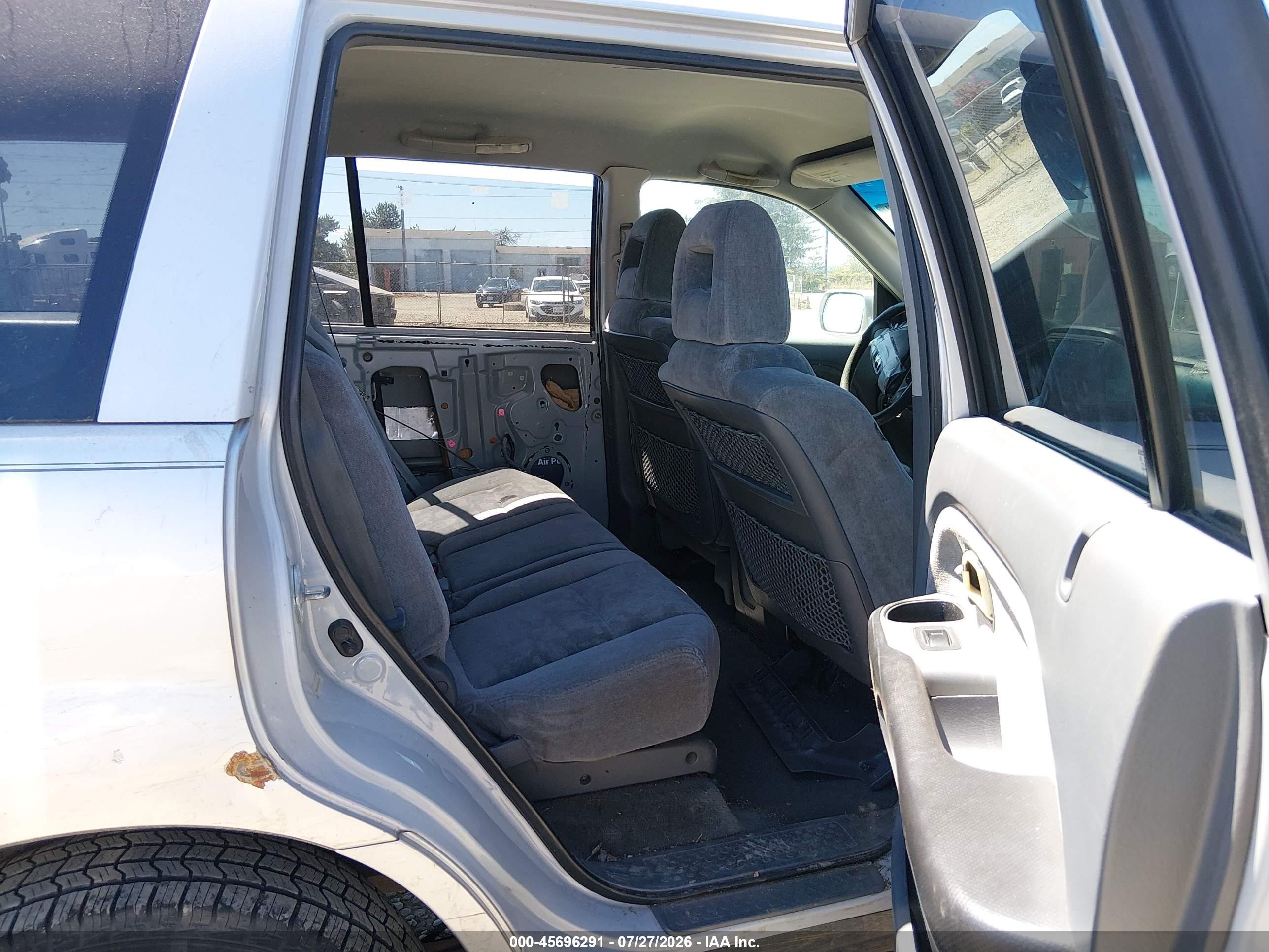 2003 Honda Pilot Ex Silver vin: 2HKYF18443H584831