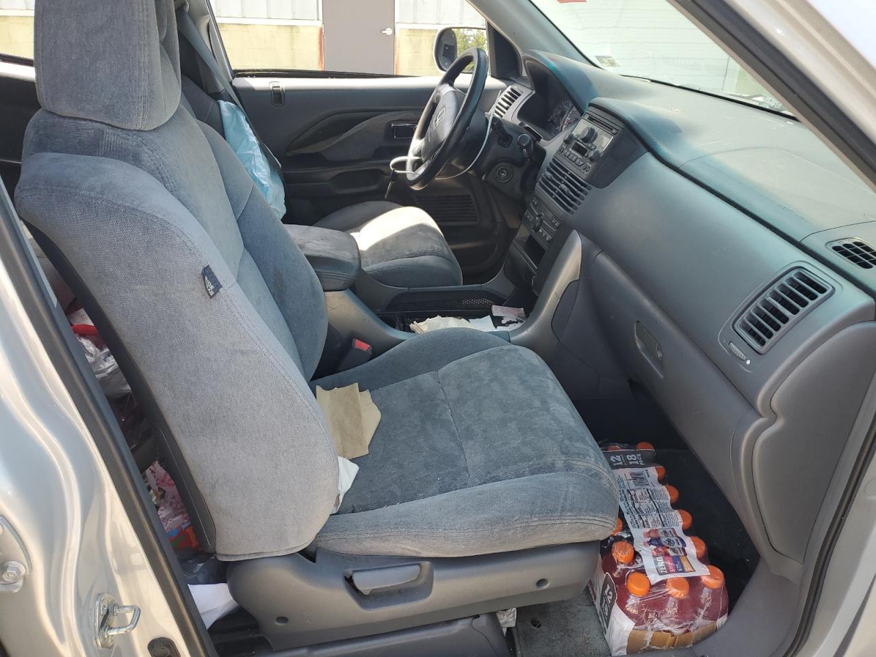 2003 Honda Pilot Ex Silver vin: 2HKYF18443H614152
