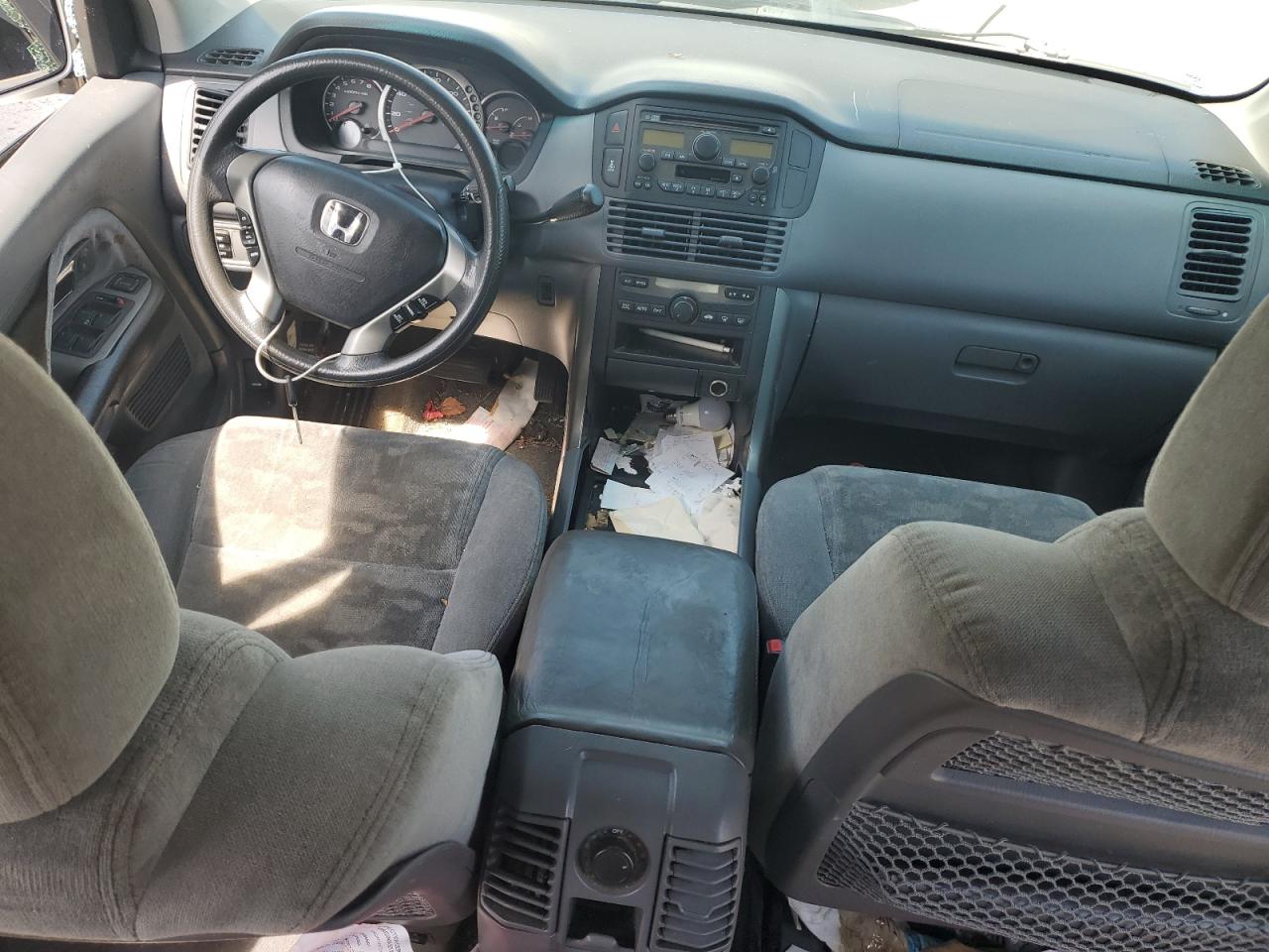 2003 Honda Pilot Ex Silver vin: 2HKYF18443H614152