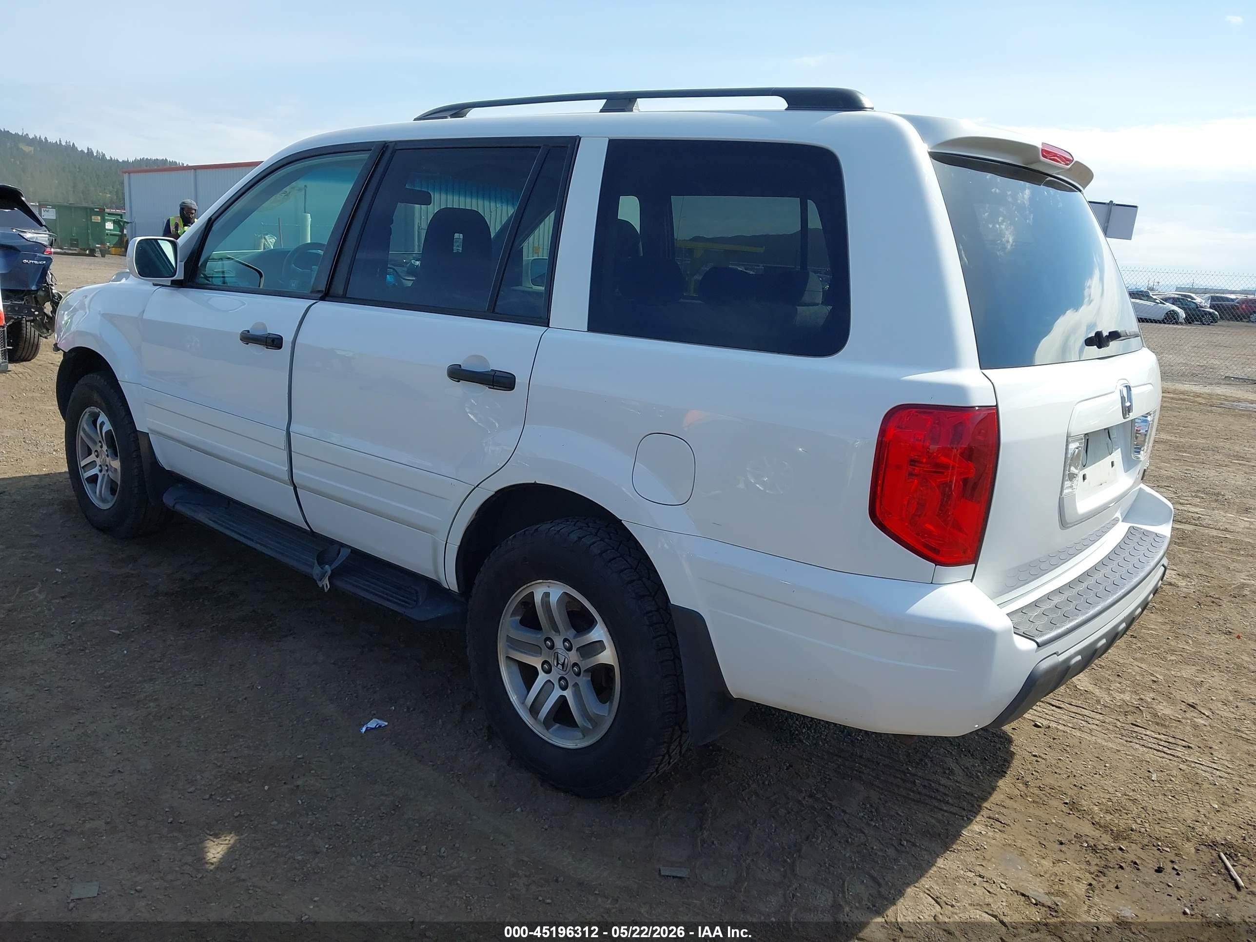 2003 Honda Pilot Ex Белый vin: 2HKYF18443H615320