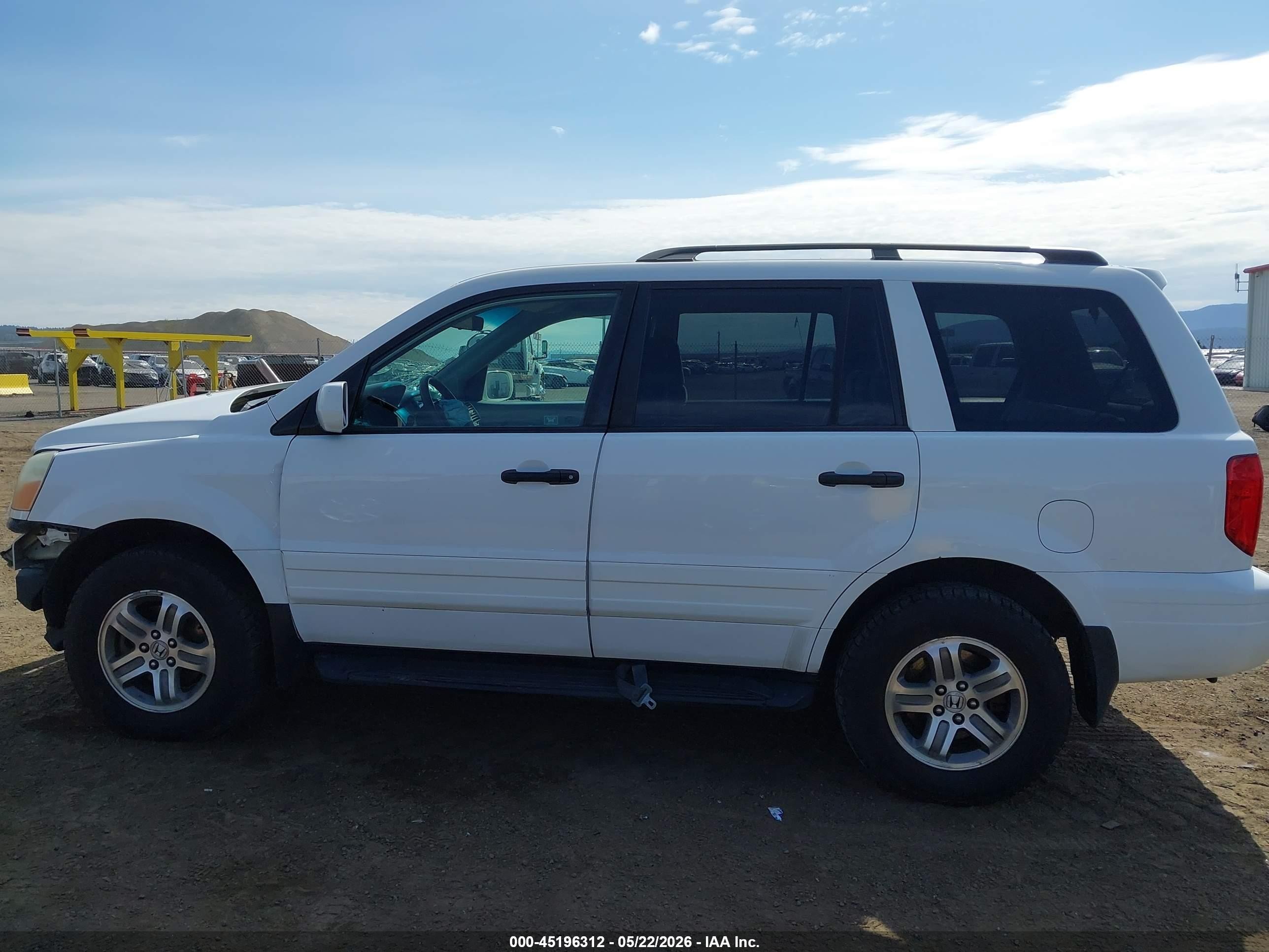 2003 Honda Pilot Ex Белый vin: 2HKYF18443H615320