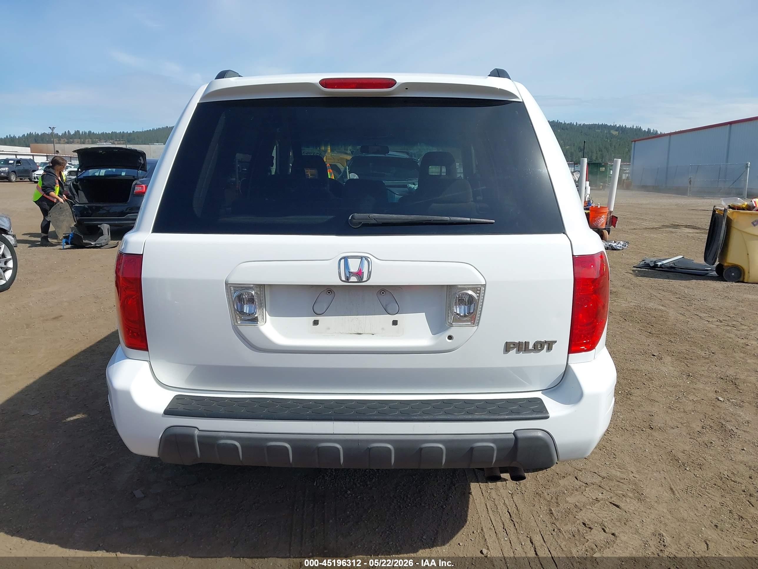 2003 Honda Pilot Ex Белый vin: 2HKYF18443H615320