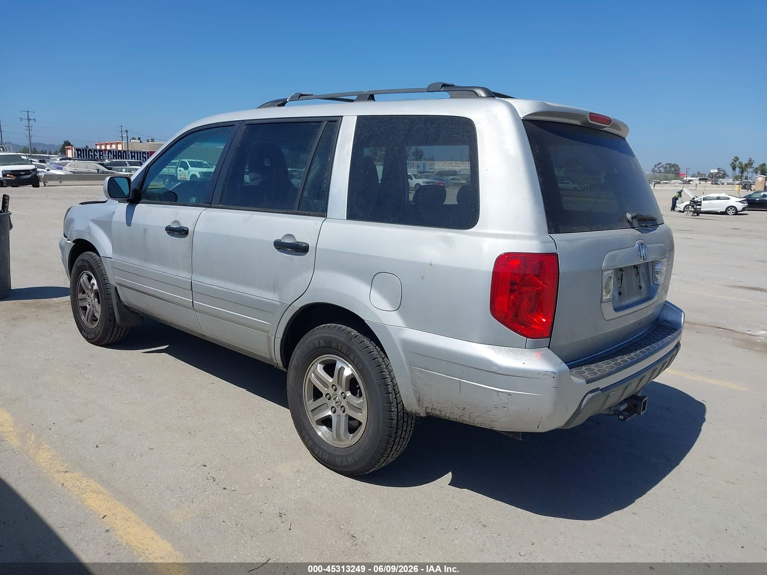 2003 Honda Pilot Ex Gray vin: 2HKYF18443H620680