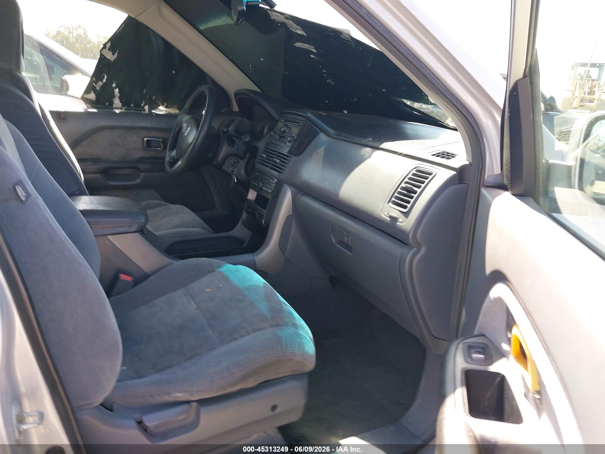 2003 Honda Pilot Ex Gray vin: 2HKYF18443H620680