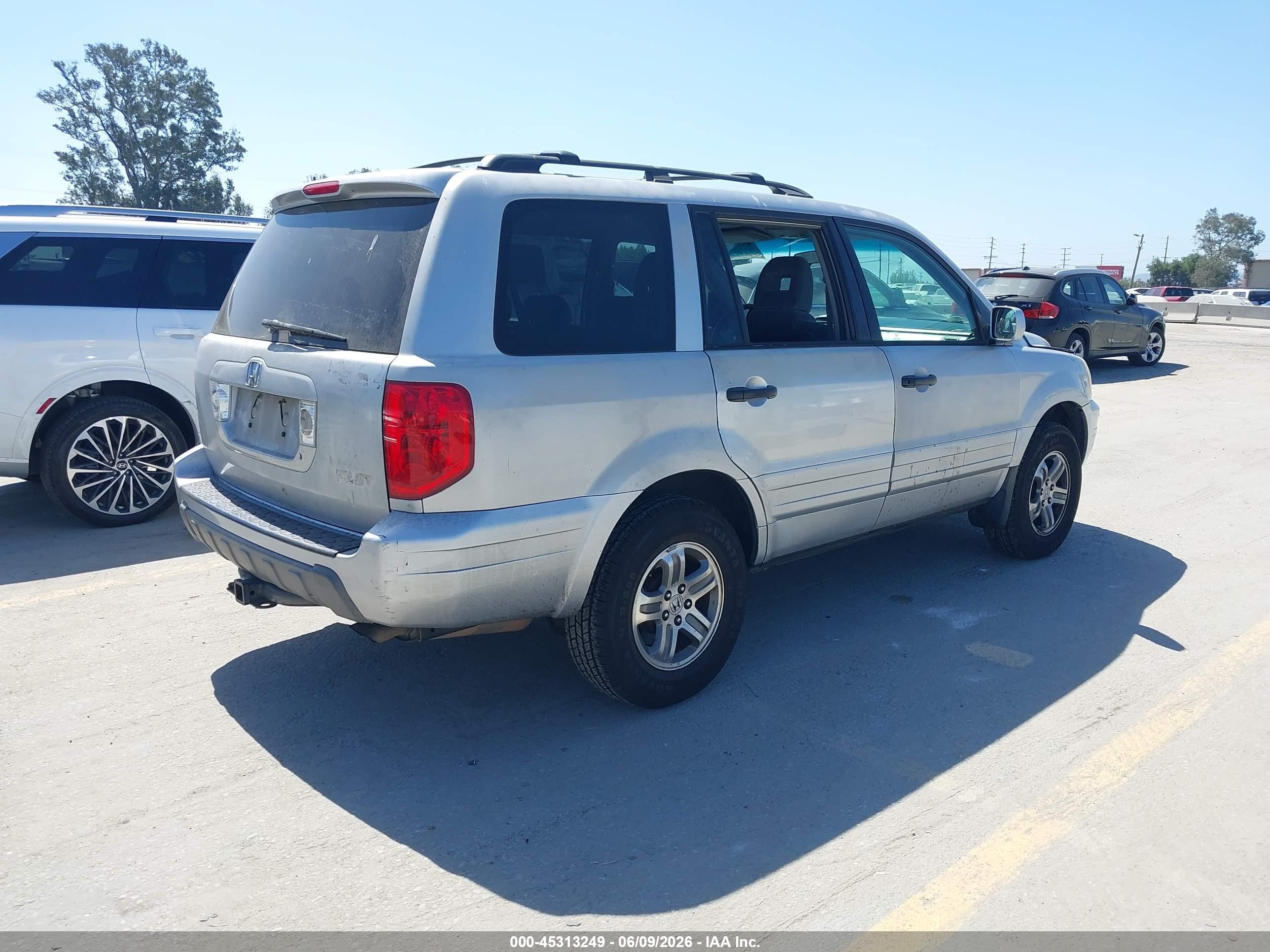 2003 Honda Pilot Ex Gray vin: 2HKYF18443H620680