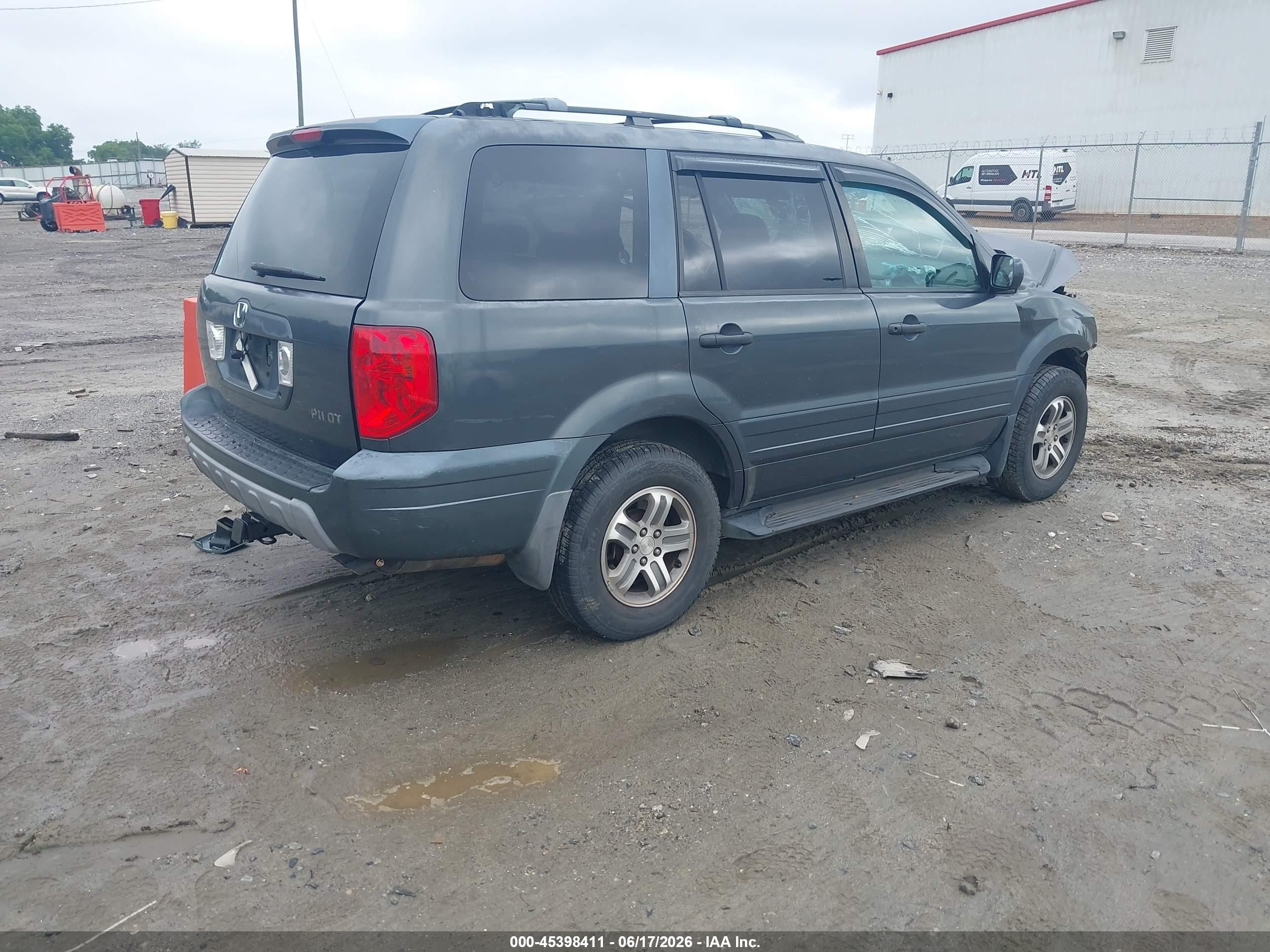 2004 Honda Pilot Ex Gray vin: 2HKYF18444H513372
