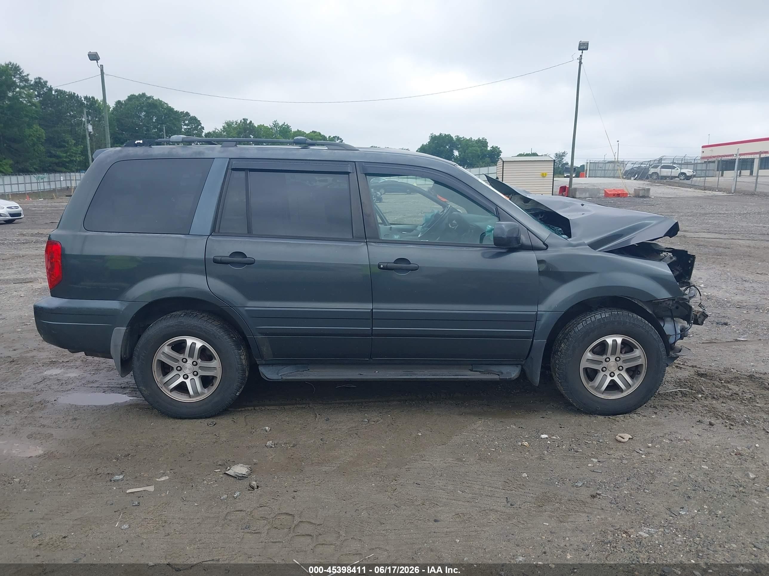 2004 Honda Pilot Ex Gray vin: 2HKYF18444H513372