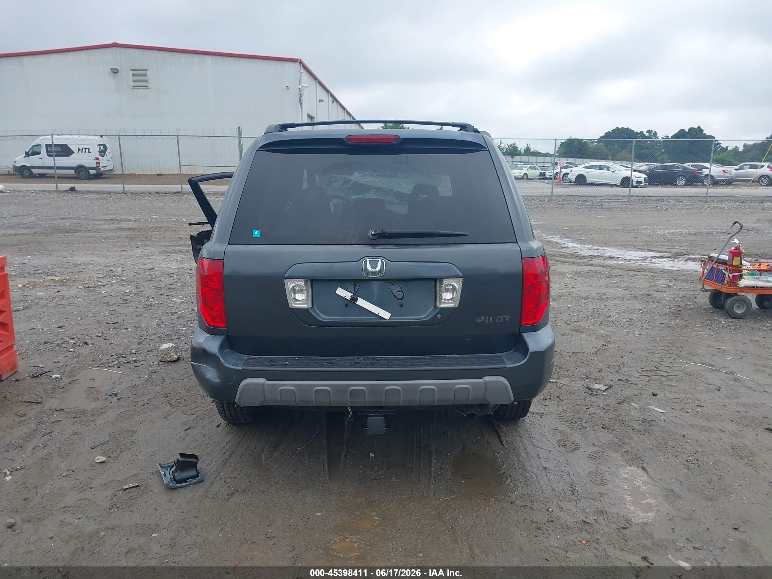 2004 Honda Pilot Ex Gray vin: 2HKYF18444H513372