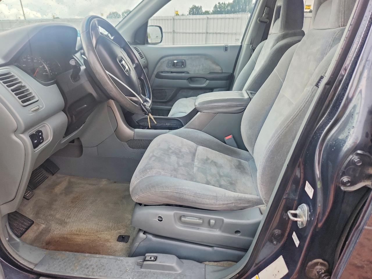 2005 Honda Pilot Ex Gray vin: 2HKYF18445H539441