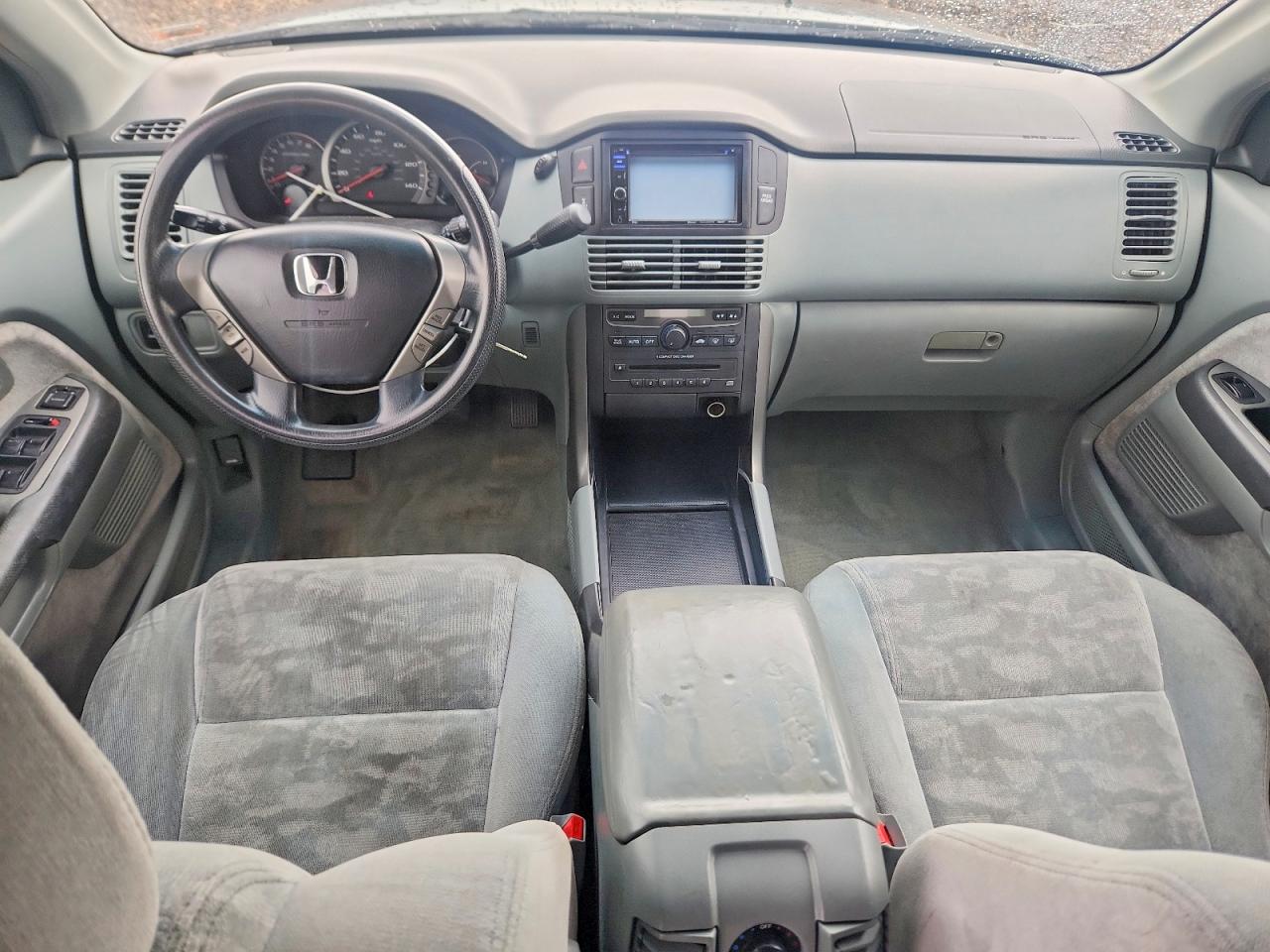 2005 Honda Pilot Ex Gray vin: 2HKYF18445H539441