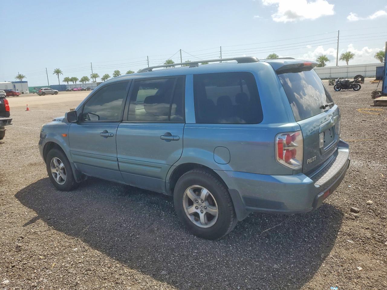 2006 Honda Pilot Ex Blue vin: 2HKYF18446H516694