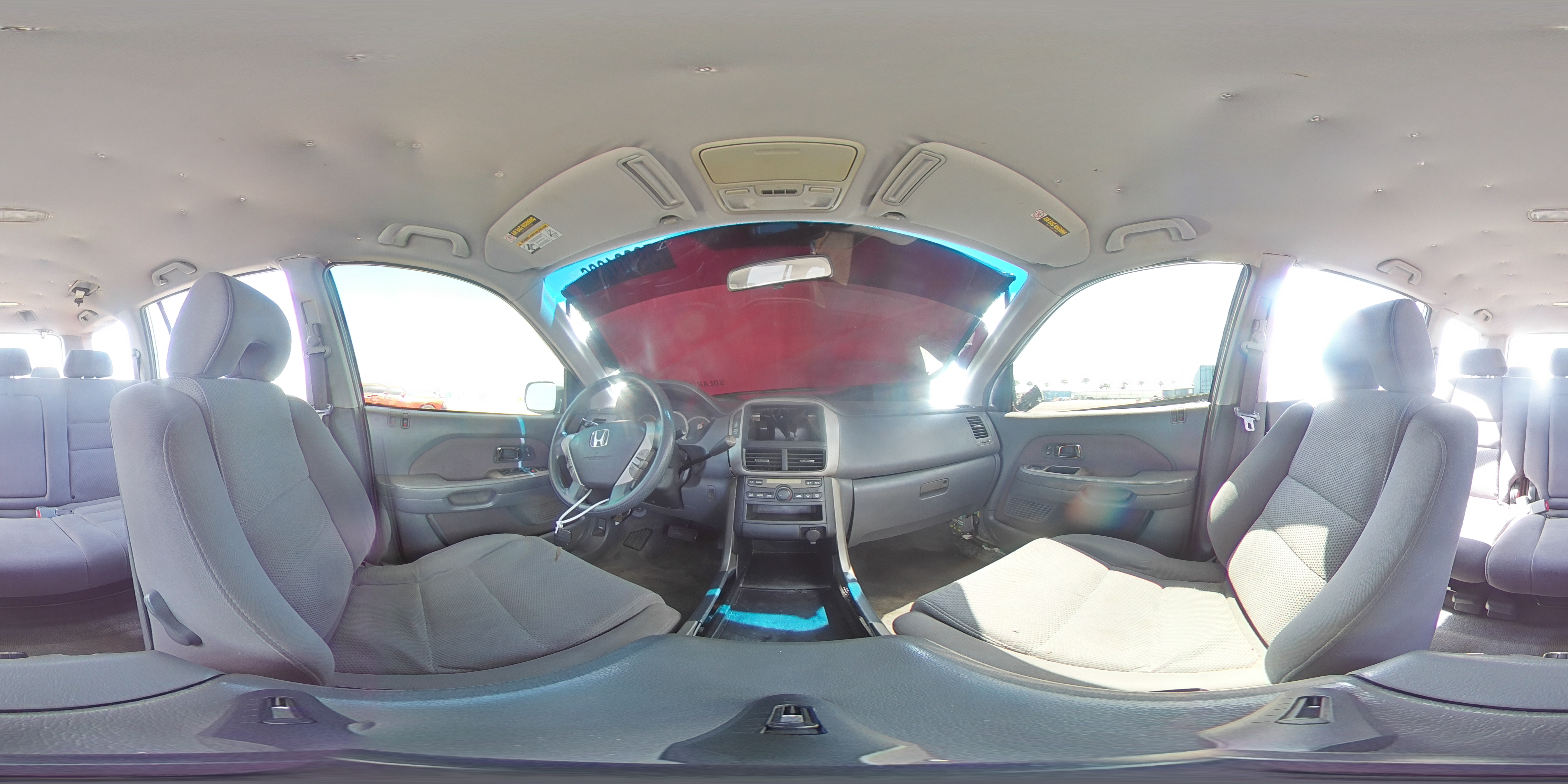 2006 Honda Pilot Ex Blue vin: 2HKYF18446H516694