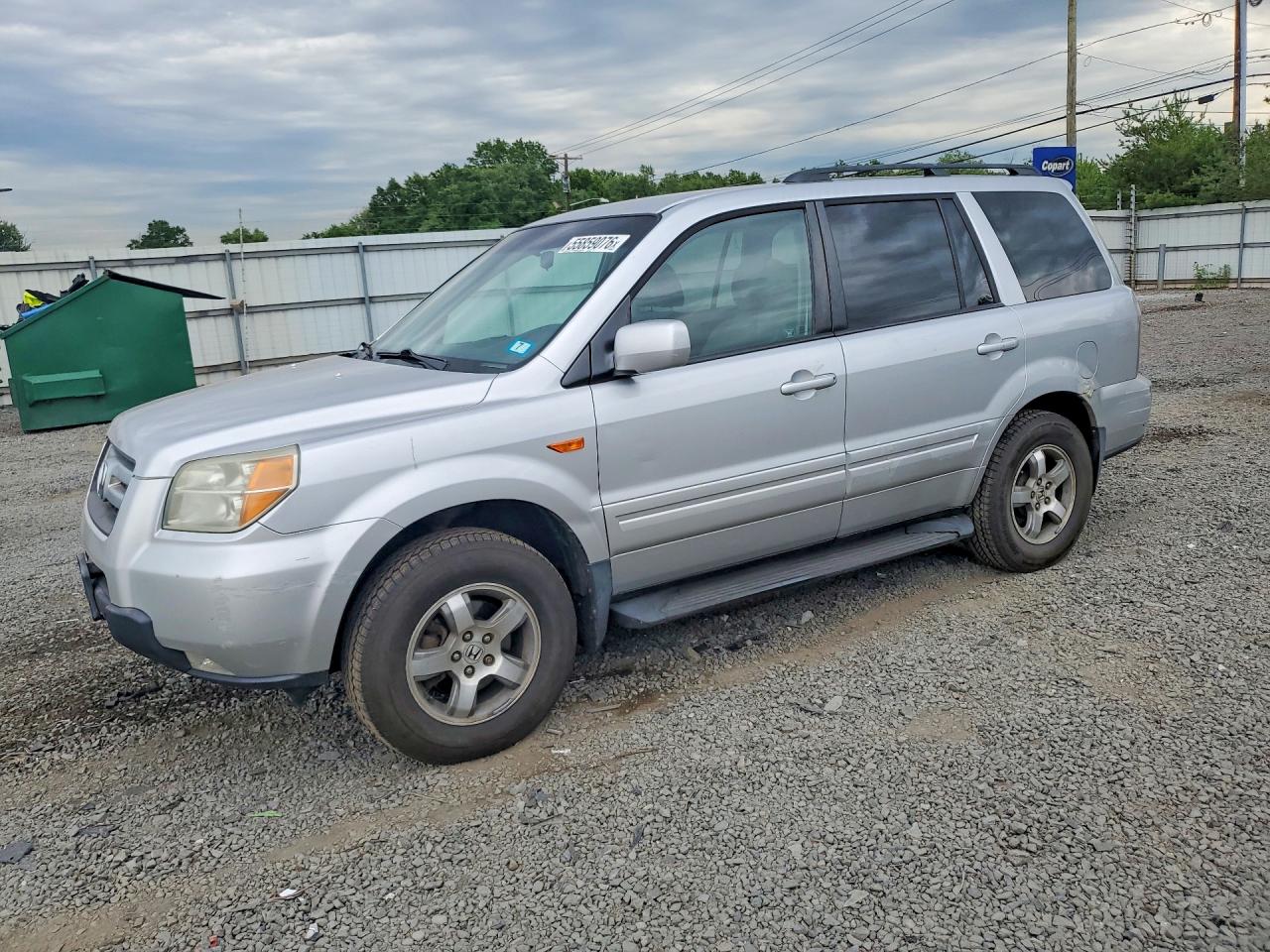 2006 Honda Pilot Ex Silver vin: 2HKYF18446H546696