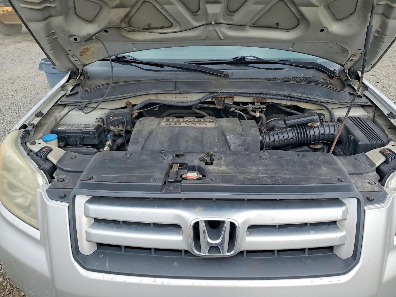 2006 Honda Pilot Ex Silver vin: 2HKYF18446H546696