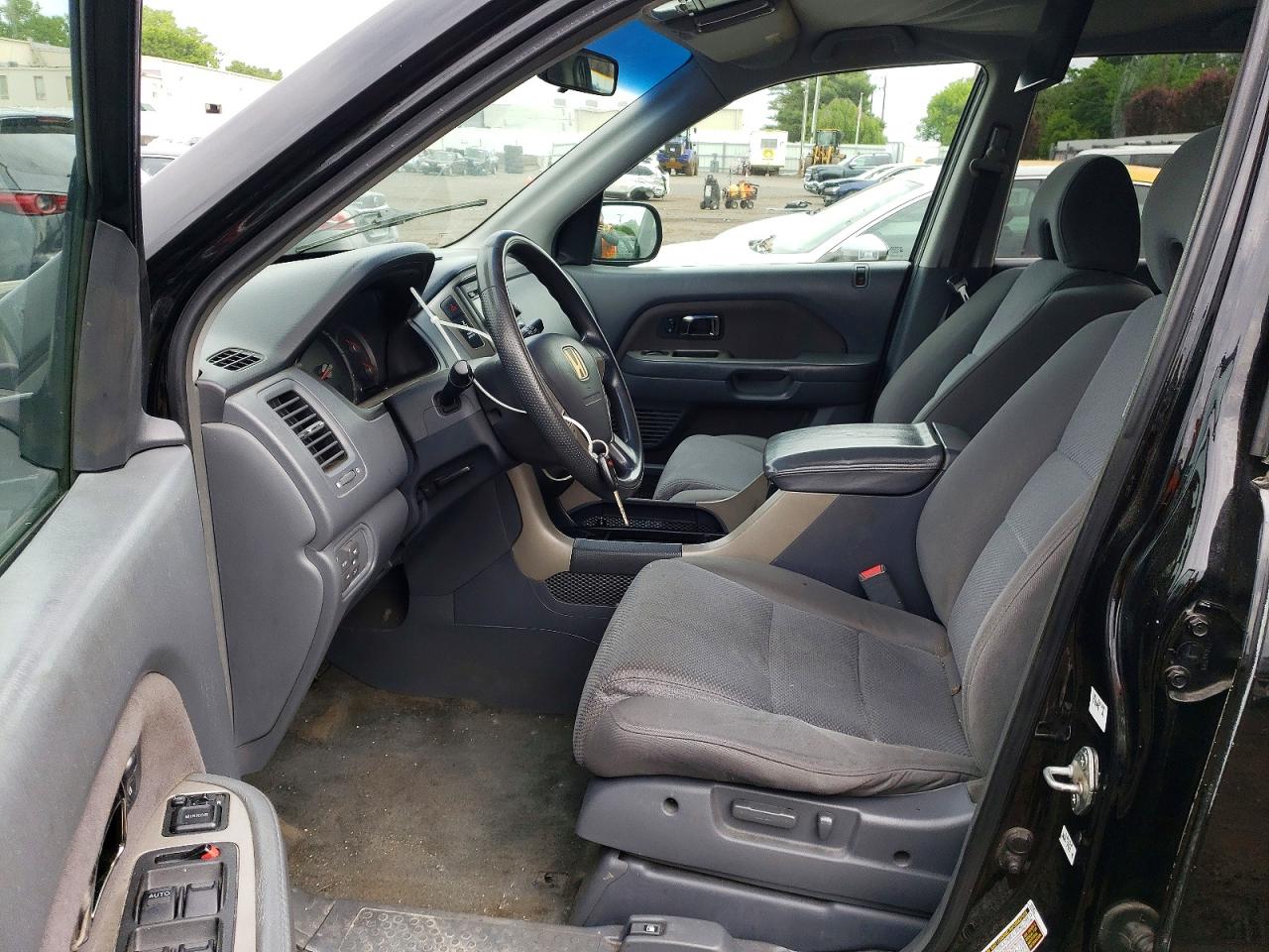 2007 Honda Pilot Ex Черный vin: 2HKYF18447H502294