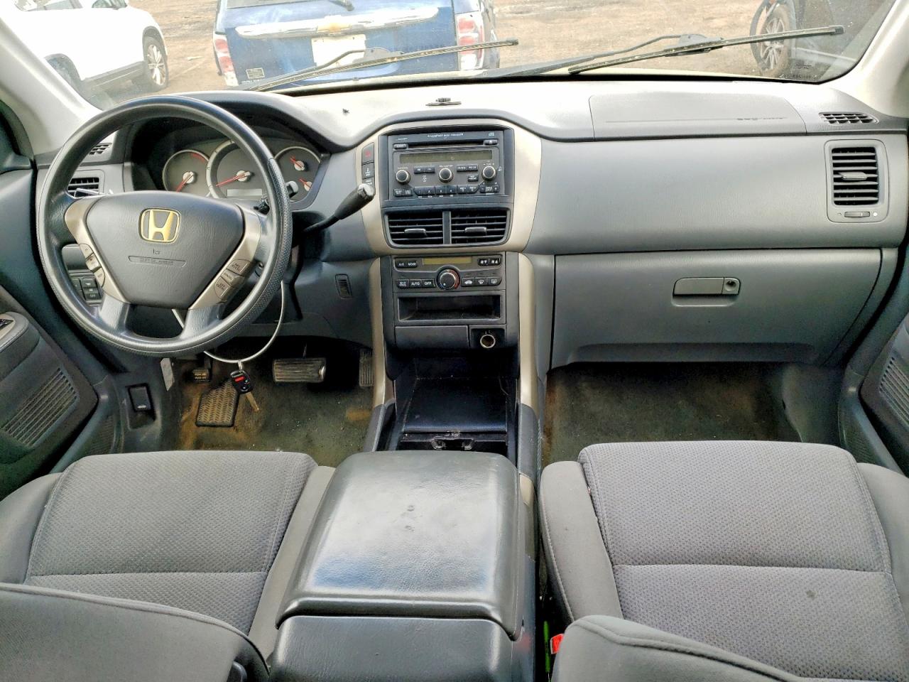 2007 Honda Pilot Ex Черный vin: 2HKYF18447H502294