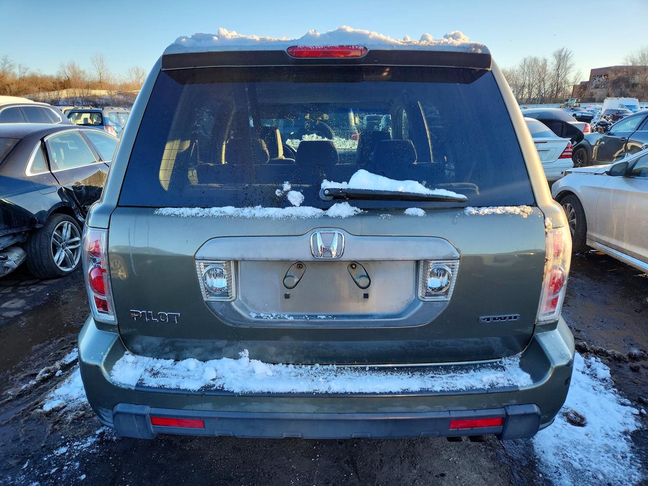 2007 Honda Pilot Ex Silver vin: 2HKYF18447H511657