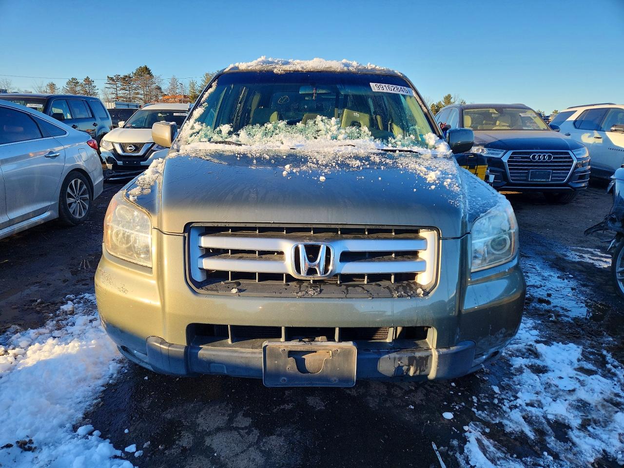 2007 Honda Pilot Ex Silver vin: 2HKYF18447H511657