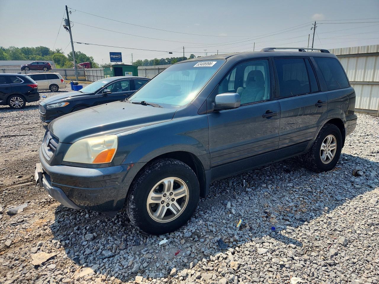 2003 Honda Pilot Ex Серый vin: 2HKYF18453H557461