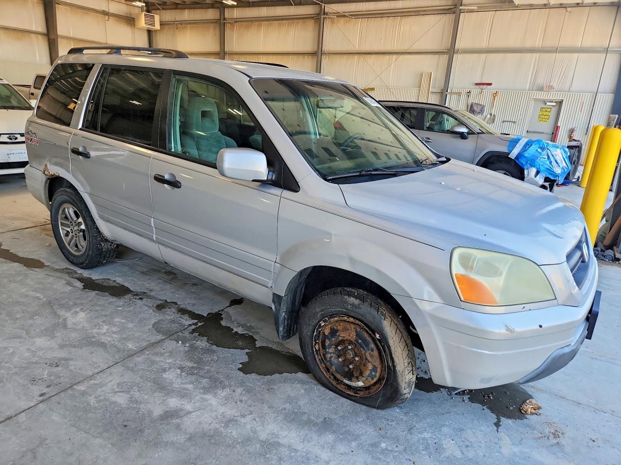 2003 Honda Pilot Ex Gray vin: 2HKYF18453H613527