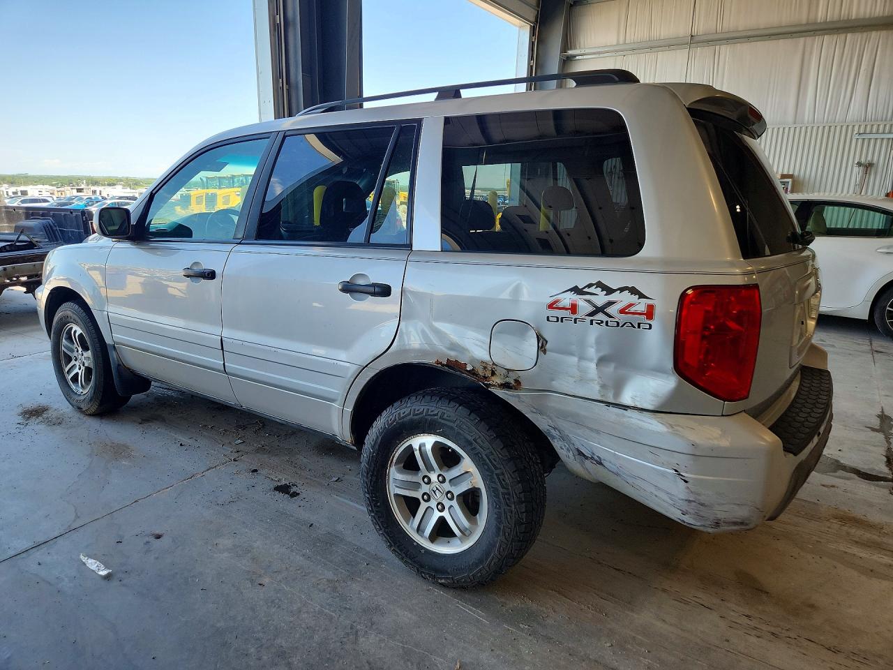 2003 Honda Pilot Ex Gray vin: 2HKYF18453H613527