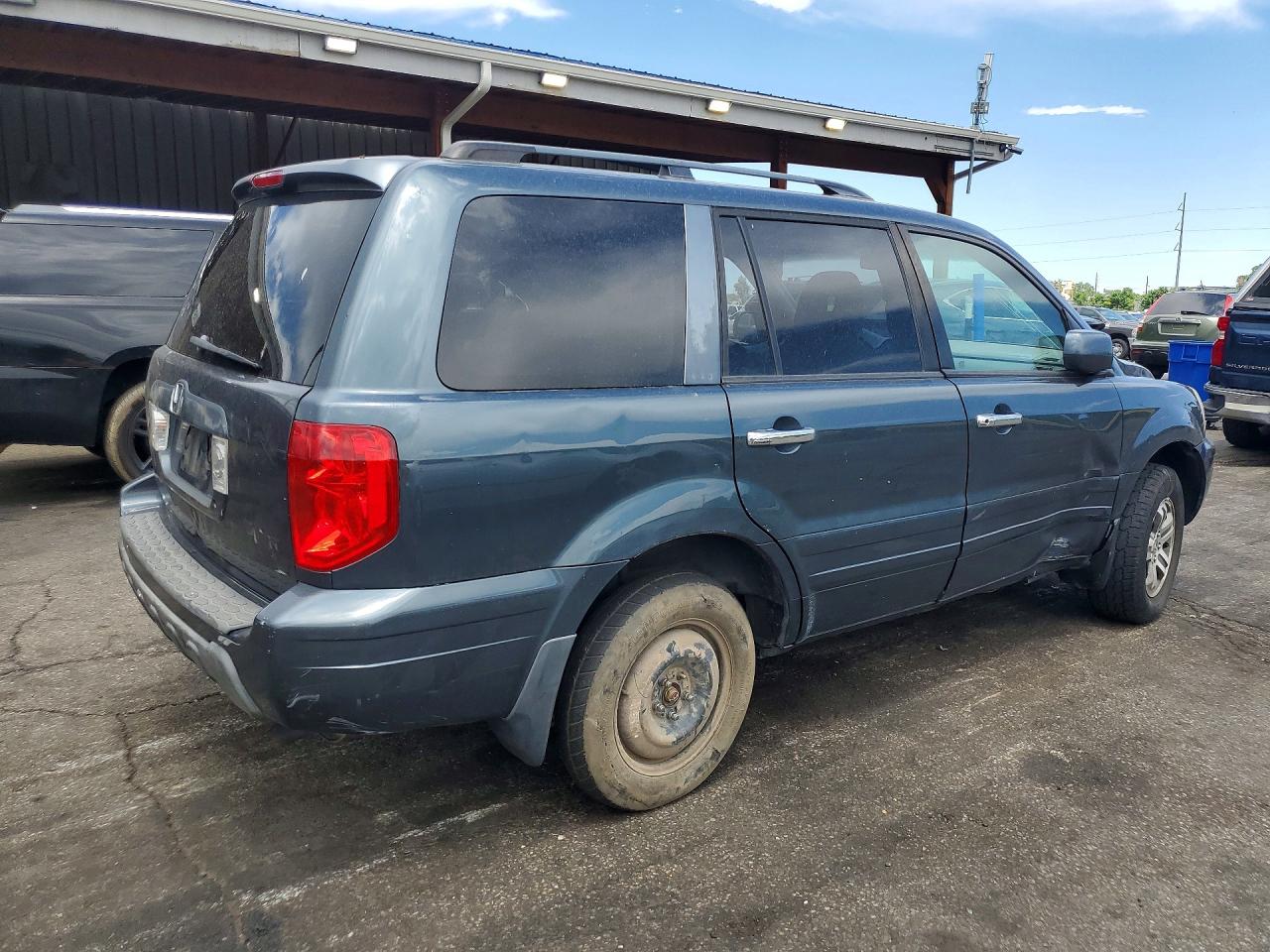 2004 Honda Pilot Ex Gray vin: 2HKYF18454H560782