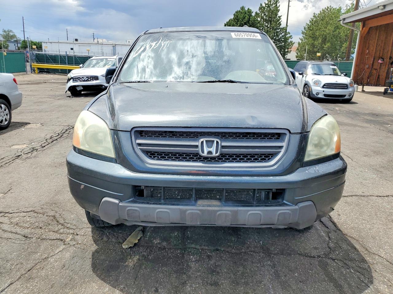 2004 Honda Pilot Ex Gray vin: 2HKYF18454H560782