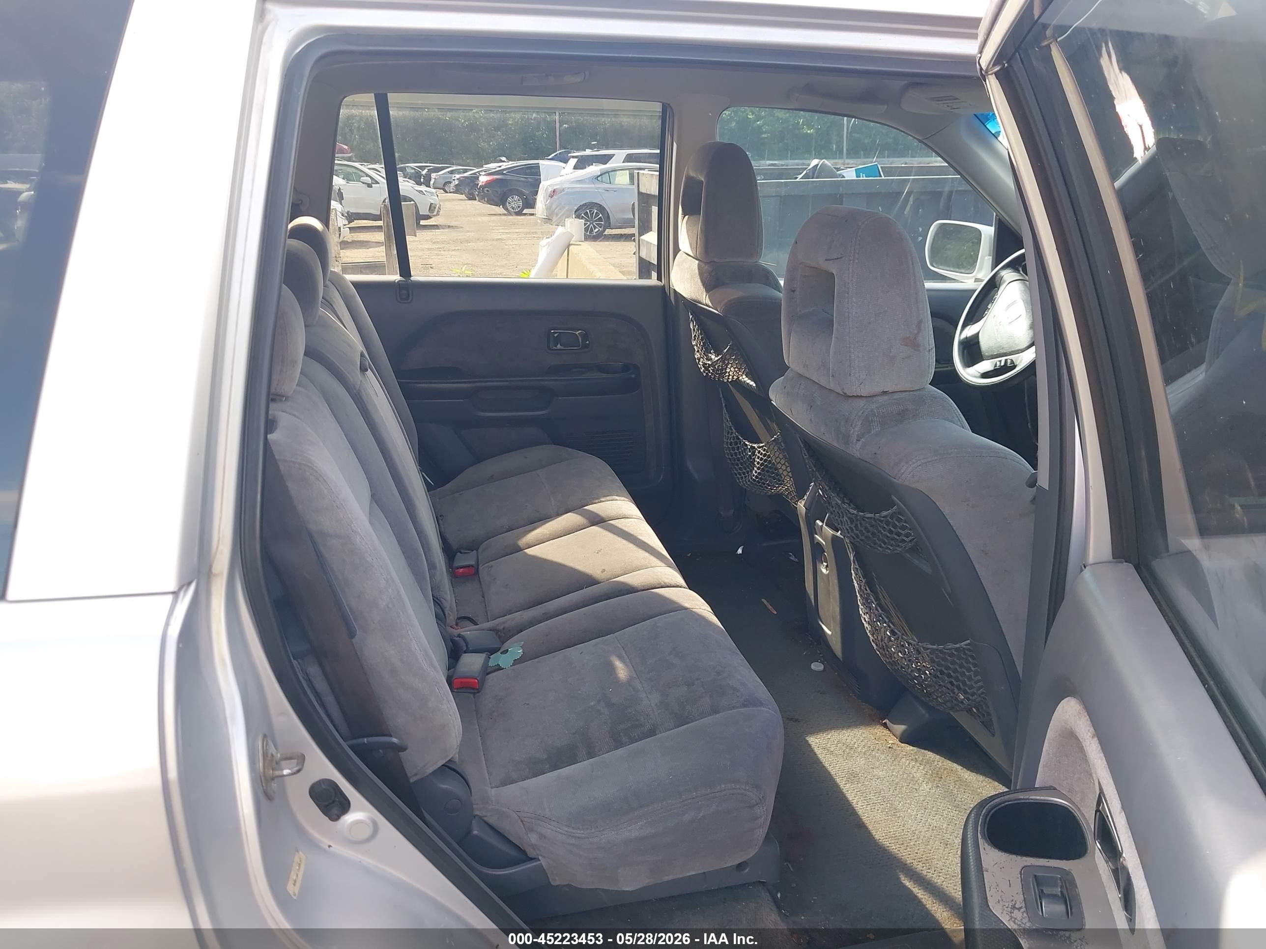 2004 Honda Pilot Ex Silver vin: 2HKYF18454H624044