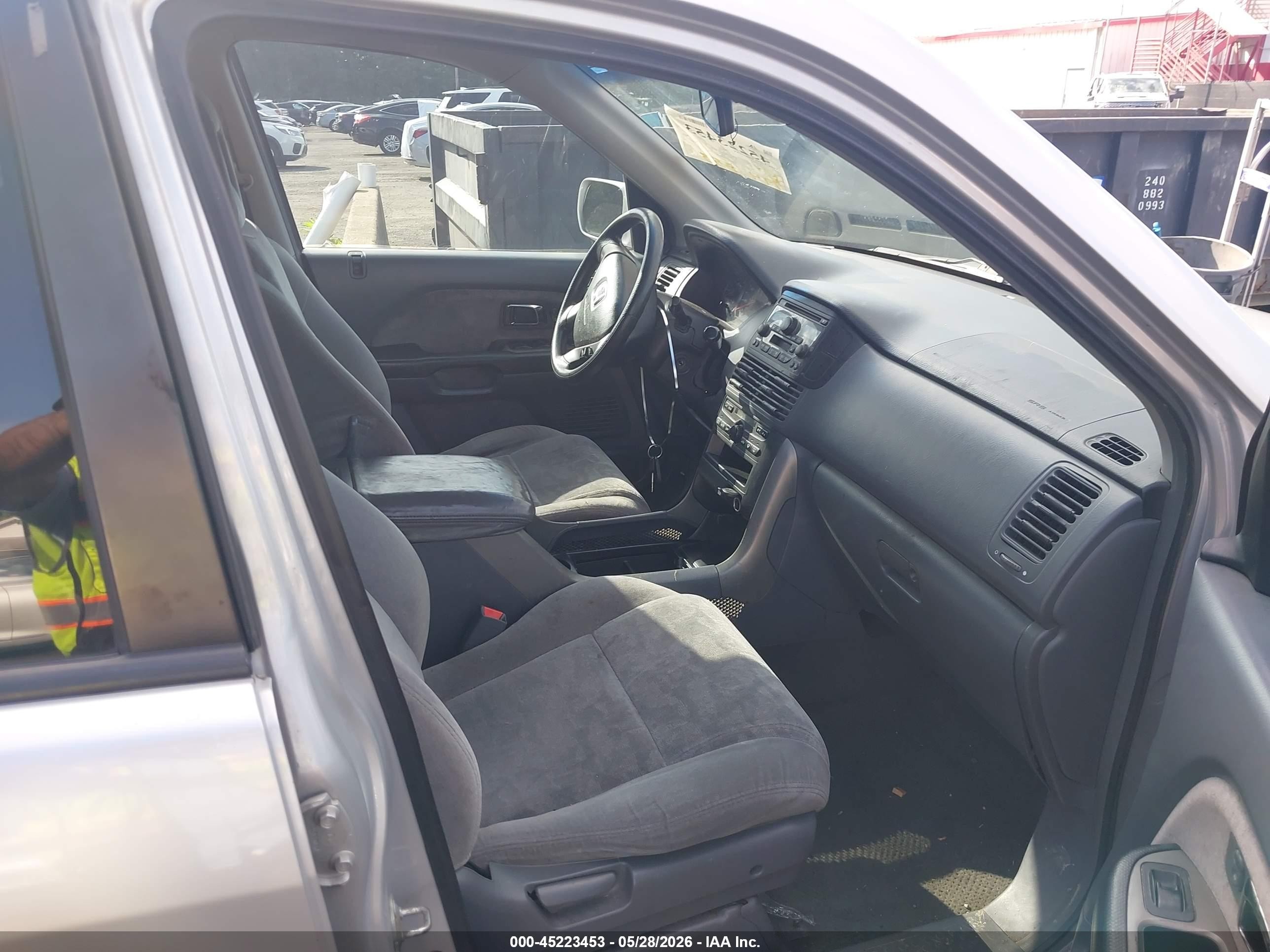 2004 Honda Pilot Ex Silver vin: 2HKYF18454H624044