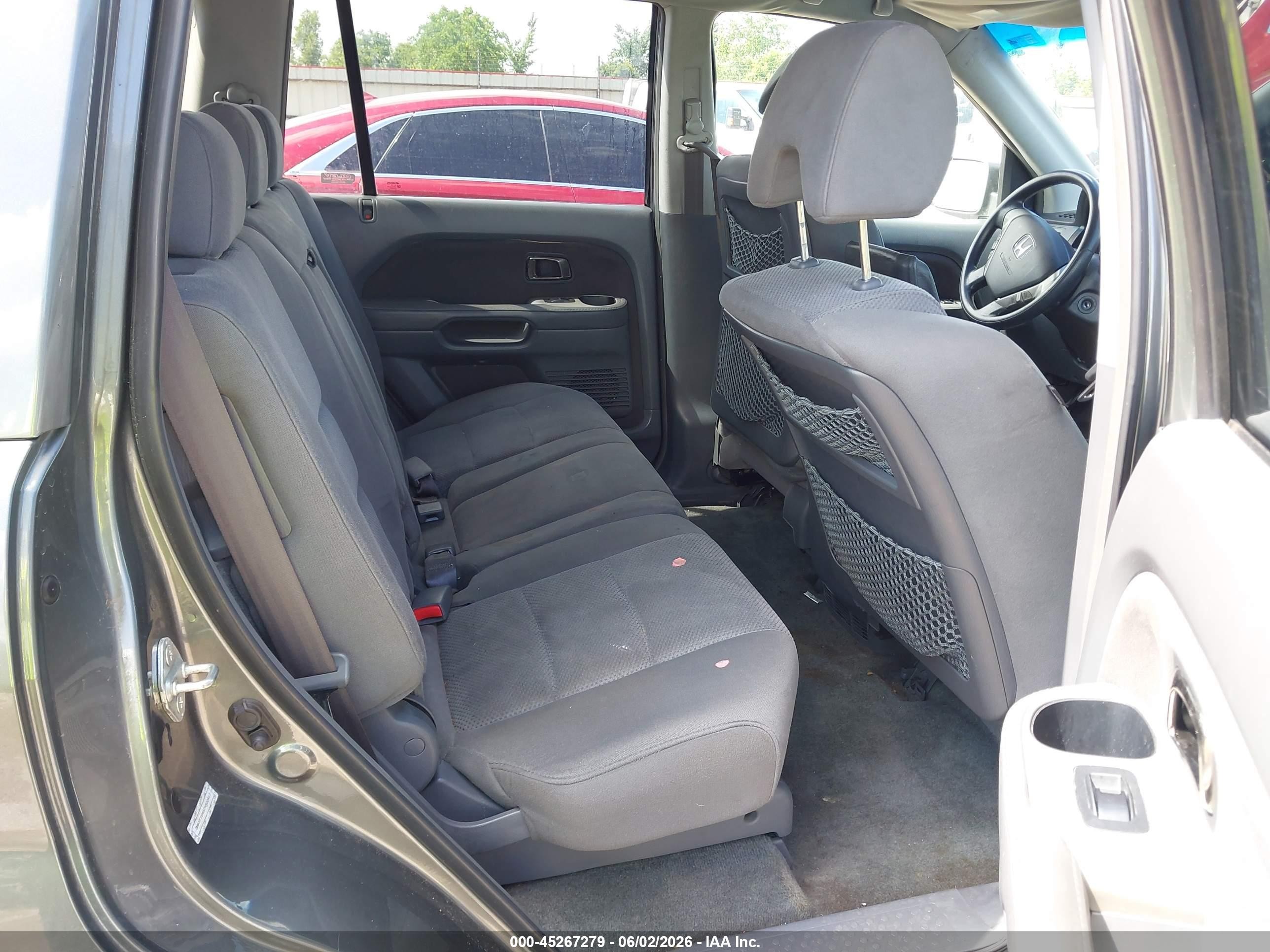 2007 Honda Pilot Ex Gray vin: 2HKYF18457H502417