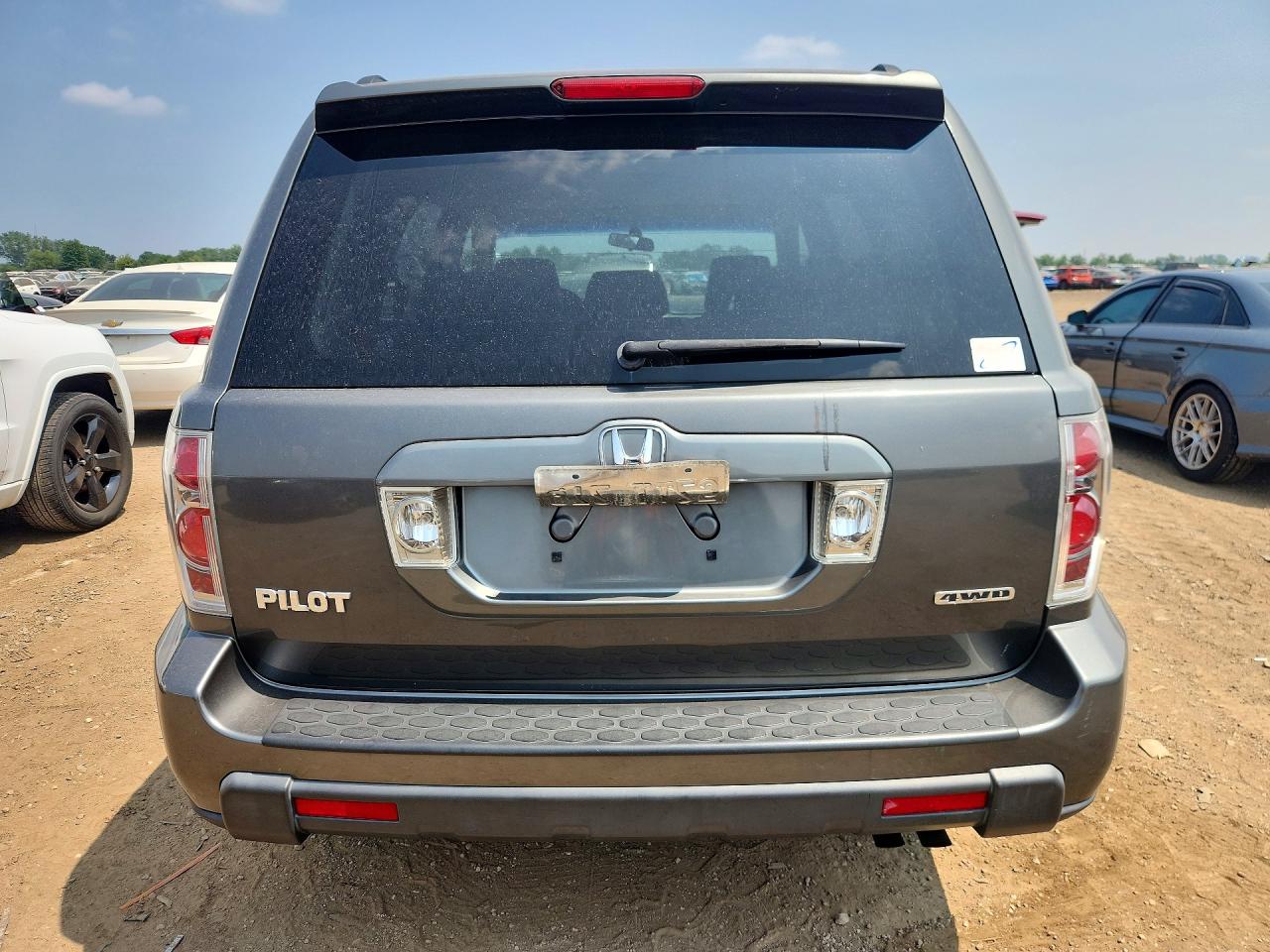 2007 Honda Pilot Ex Gray vin: 2HKYF18457H505172