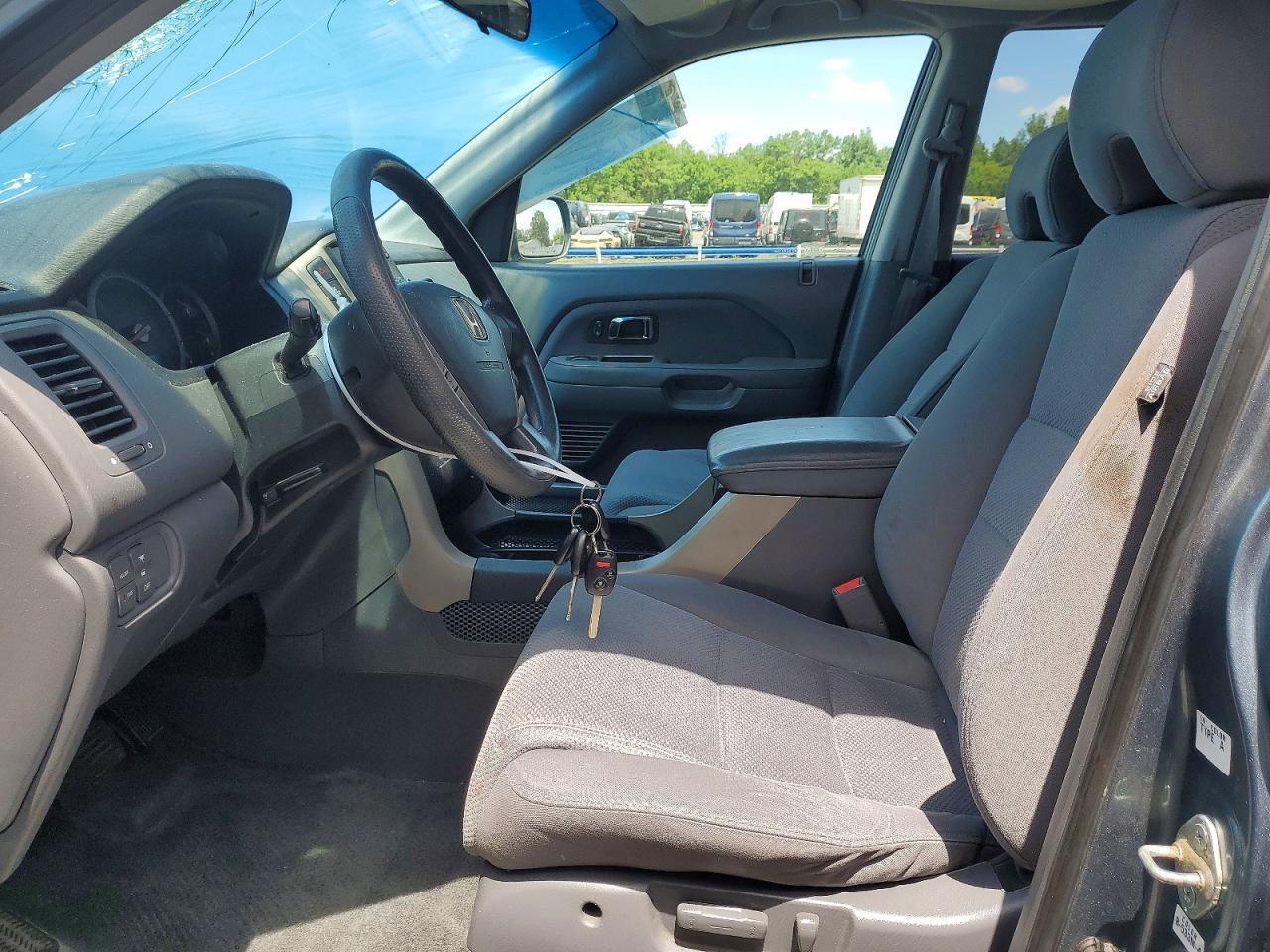 2007 Honda Pilot Ex Gray vin: 2HKYF18457H524451