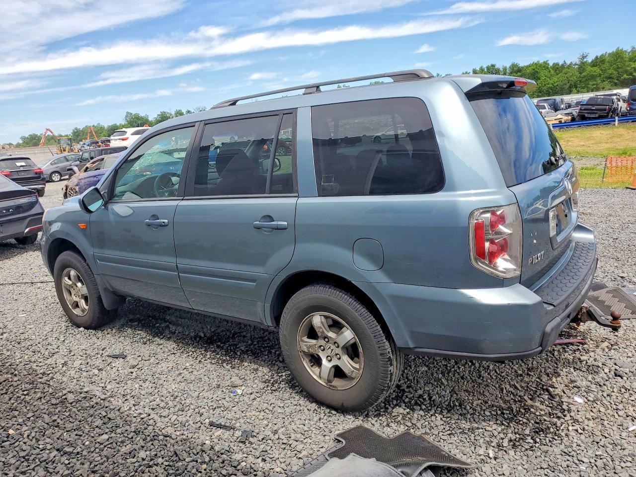 2007 Honda Pilot Ex Gray vin: 2HKYF18457H524451