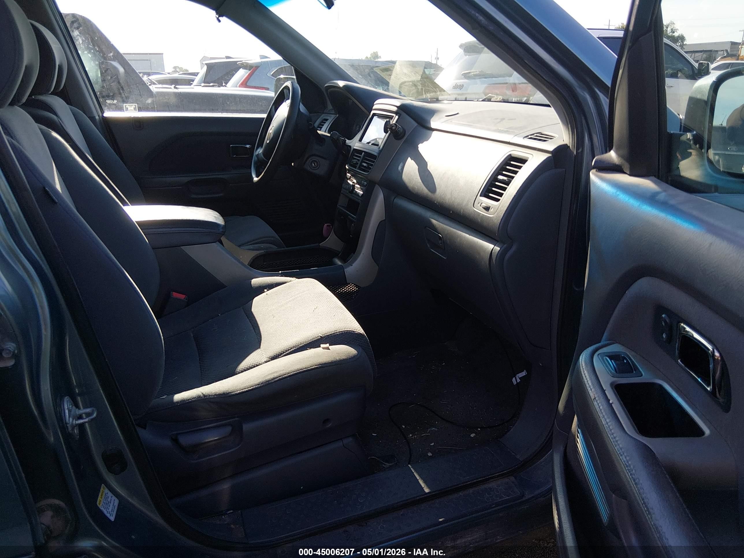2007 Honda Pilot Ex Light Blue vin: 2HKYF18457H527530