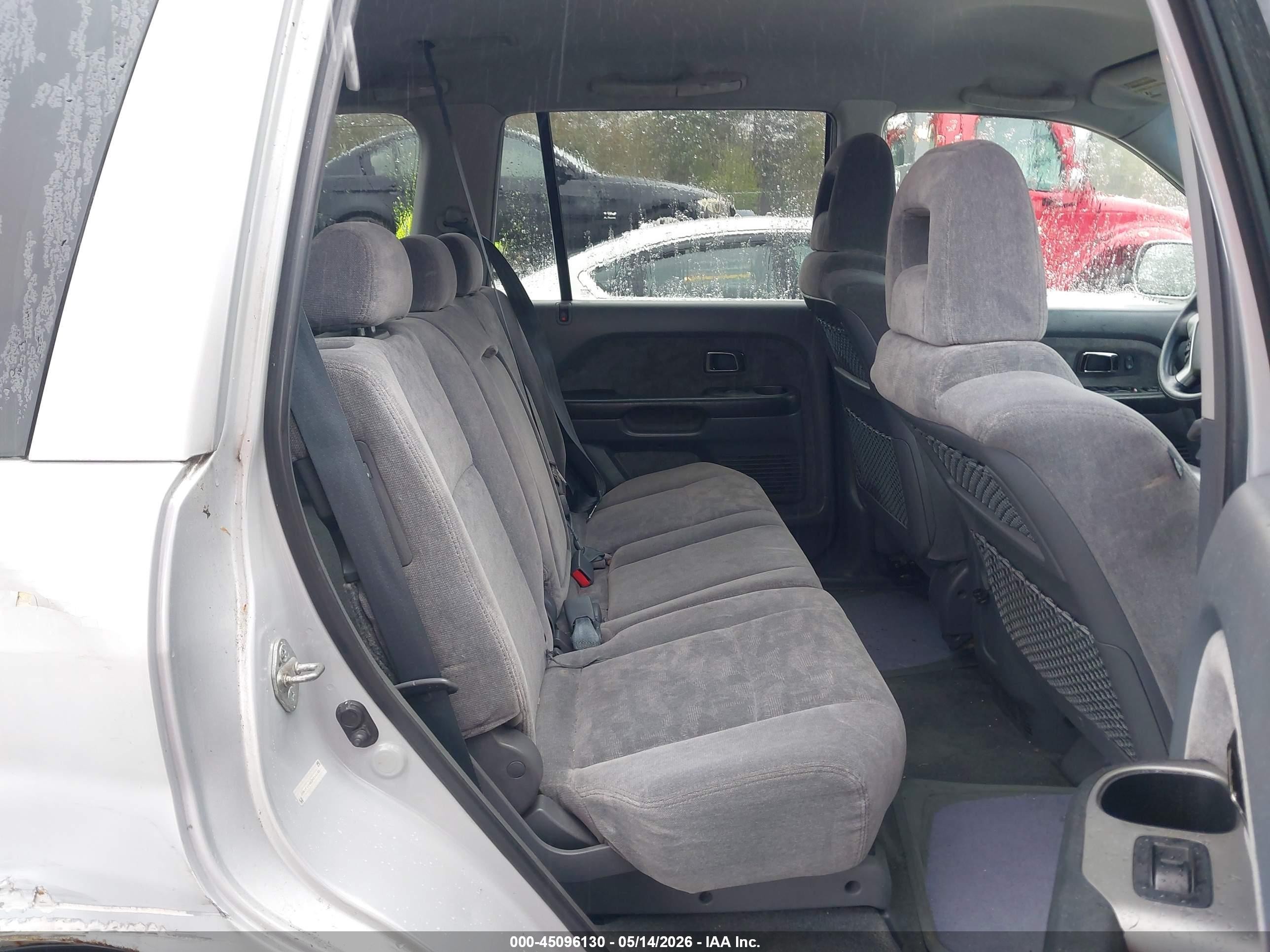 2003 Honda Pilot Ex Silver vin: 2HKYF18463H516191