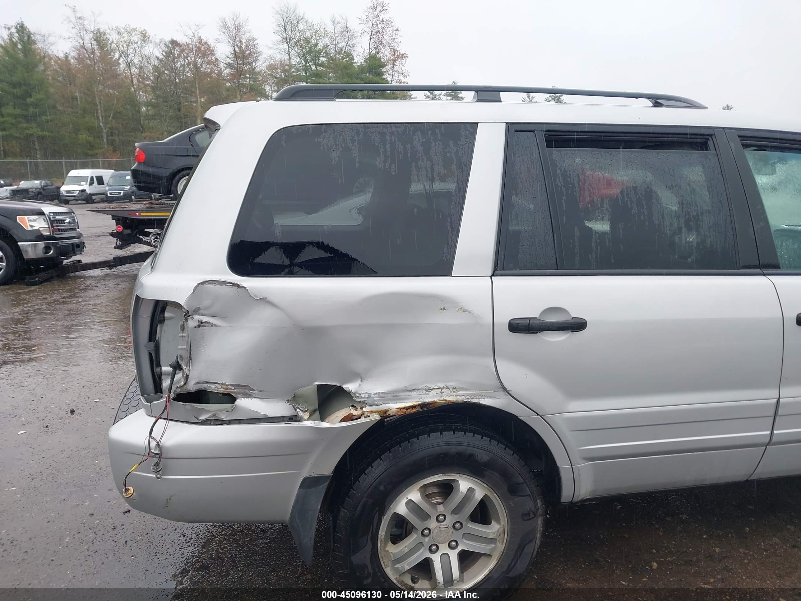 2003 Honda Pilot Ex Silver vin: 2HKYF18463H516191