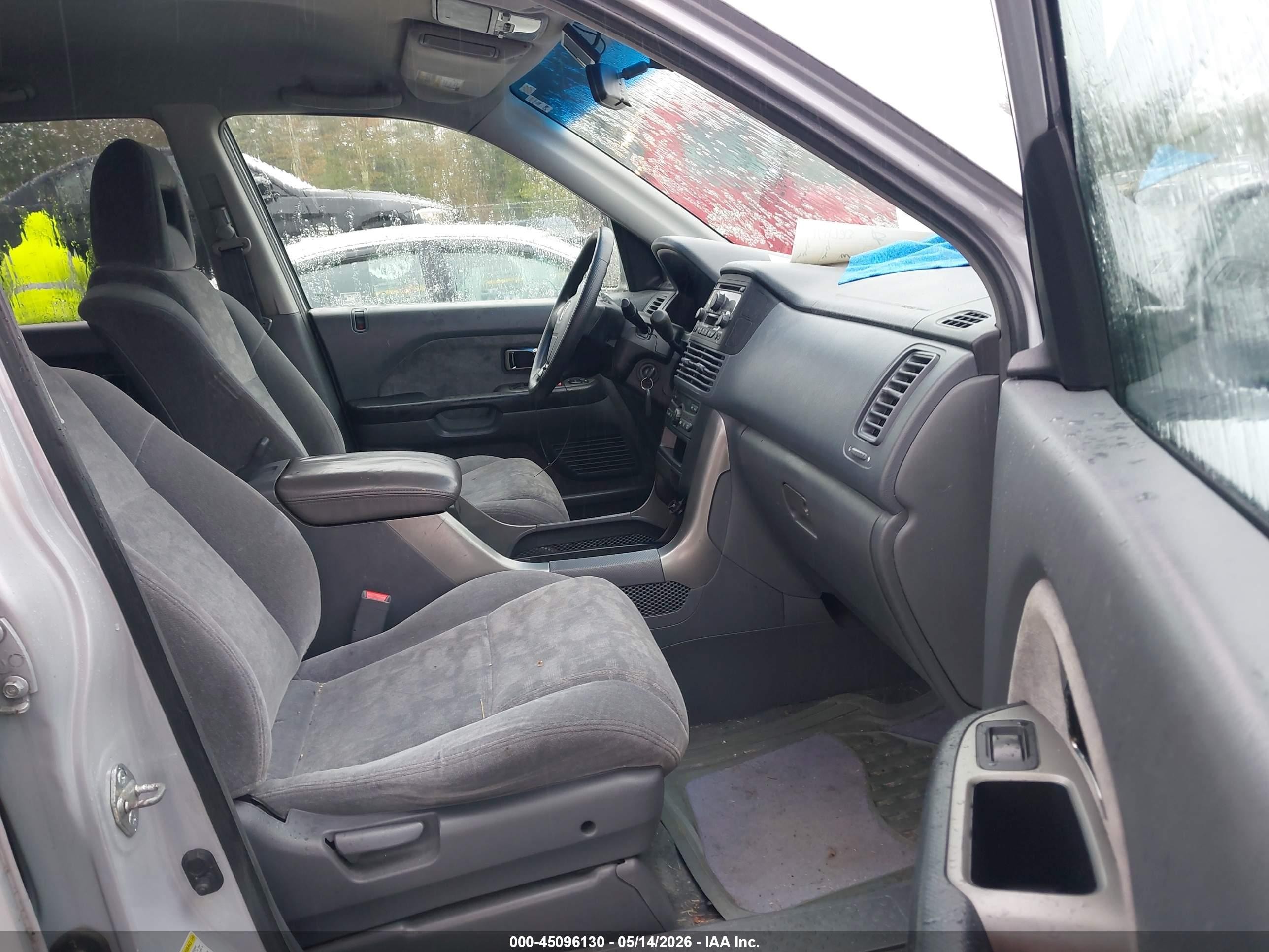 2003 Honda Pilot Ex Silver vin: 2HKYF18463H516191