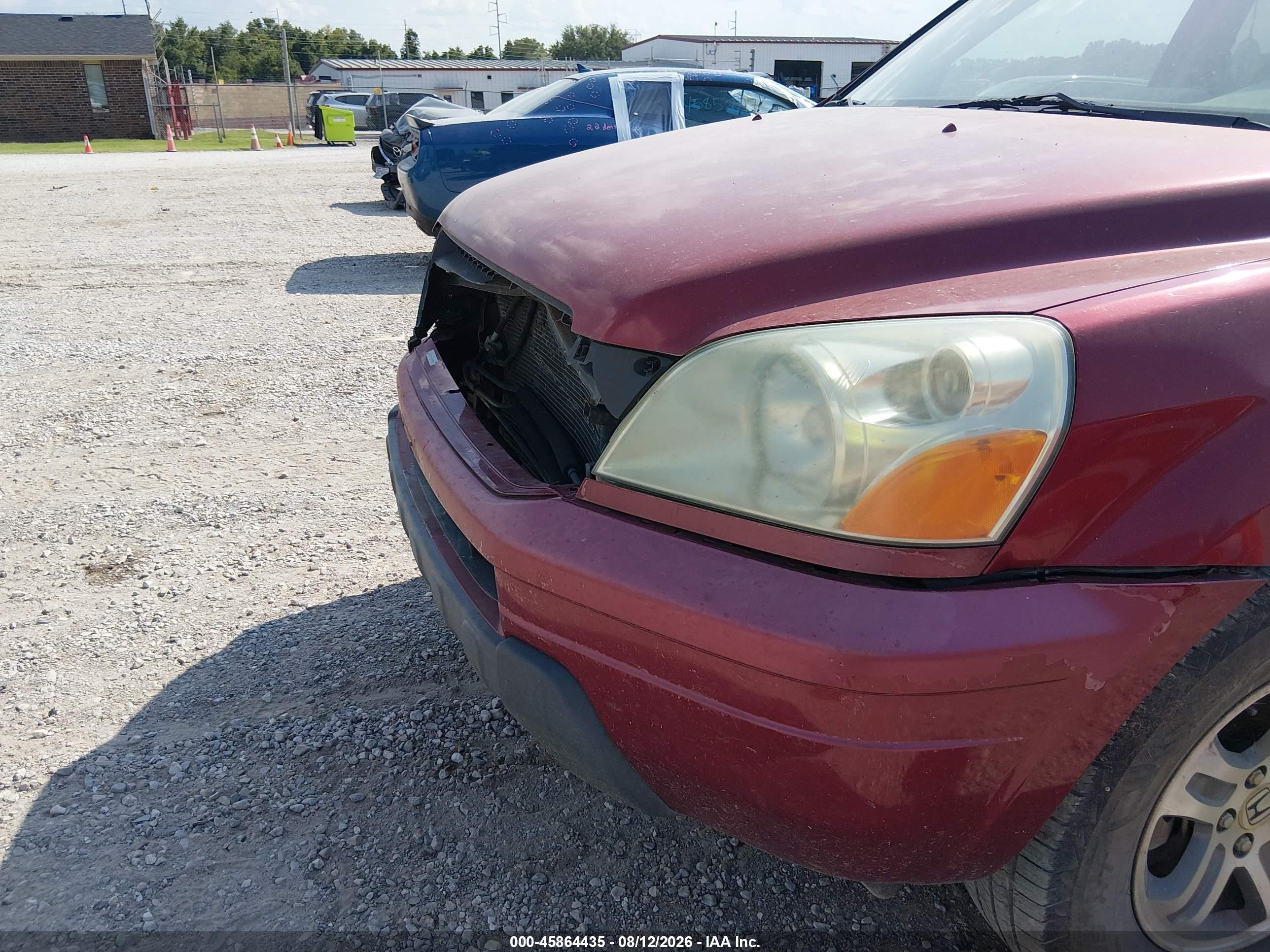 2003 Honda Pilot Ex Red vin: 2HKYF18463H518930